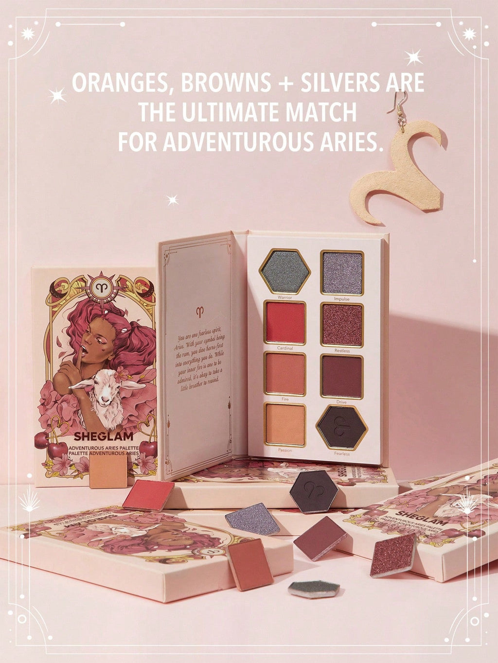 SHEGLAM Adventurous Aries Eyeshadow Palette — 8 Shades