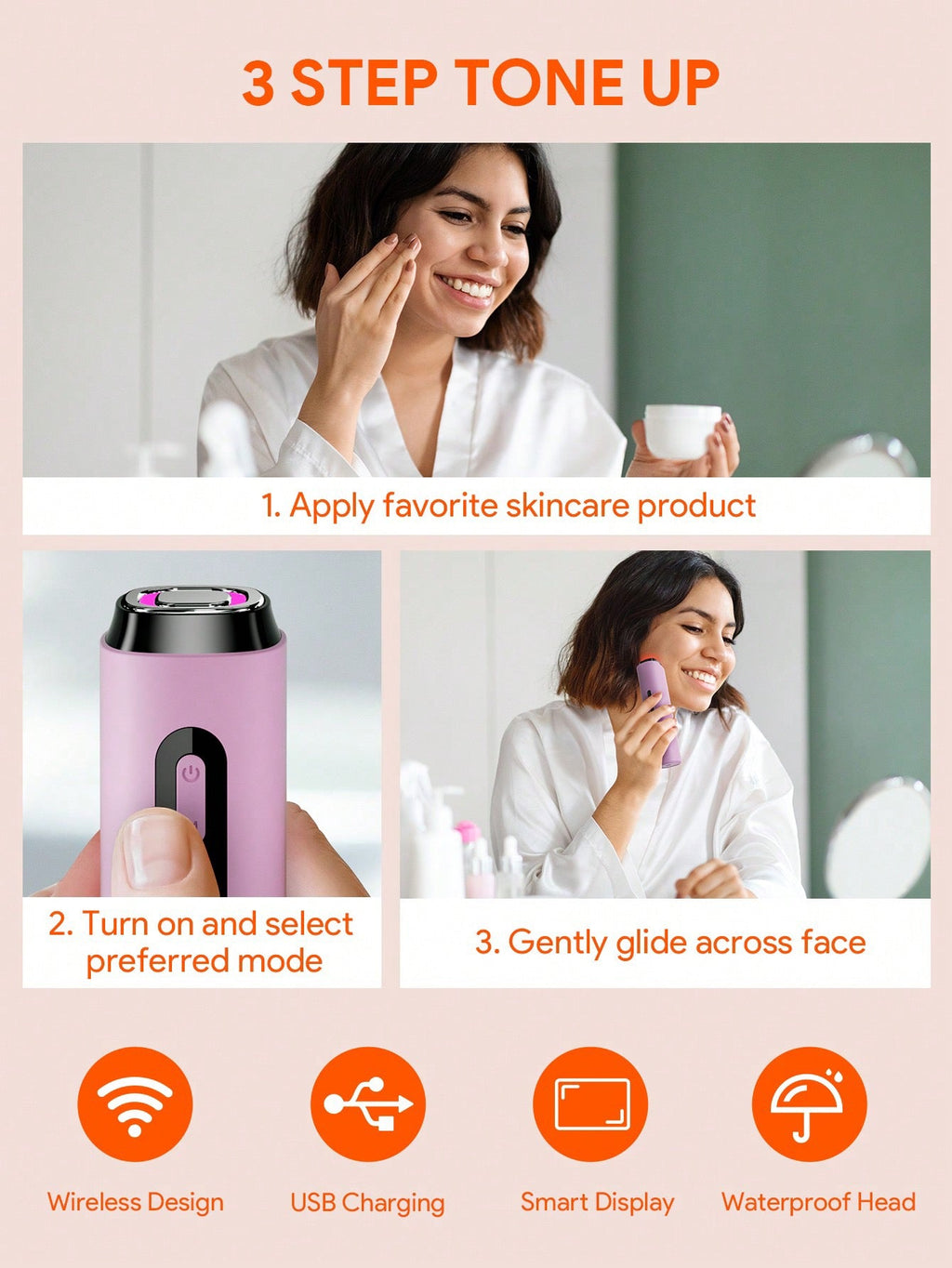 JMMO Multi-functional Skin Massager — 5 Beauty Modes + EMS