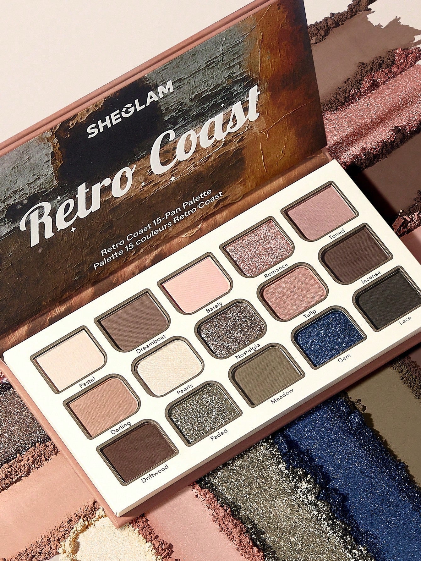 SHEGLAM Retro Coast 15-Pan Eyeshadow Palette