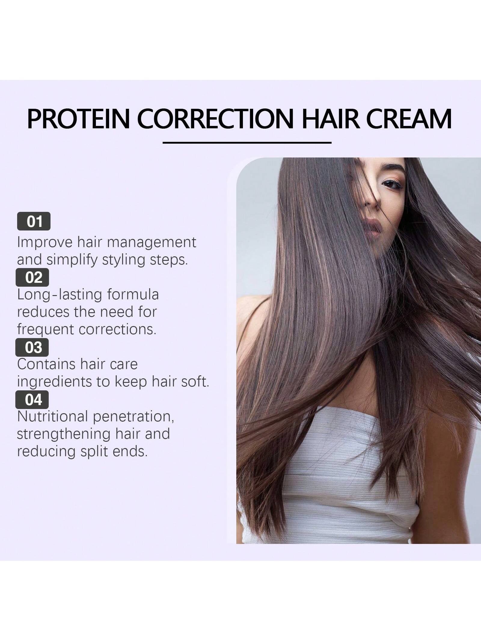 Hoogoa Lumino Liss Protein Correction Hair Cream — Lactic Acid, Hydrolyzed Keratin & Coconut Oil | 250g / 8.82 oz