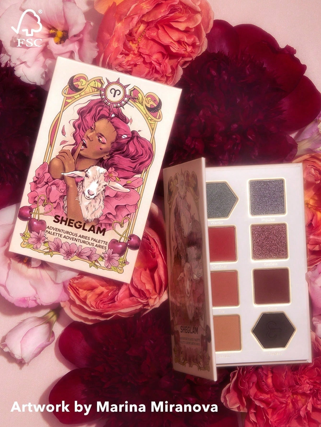 SHEGLAM Adventurous Aries Eyeshadow Palette — 8 Shades