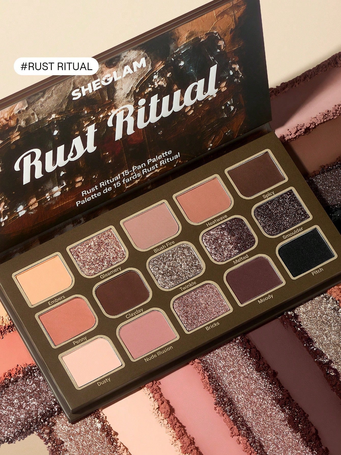 SHEGLAM Rust Ritual 15-Pan Eyeshadow Palette