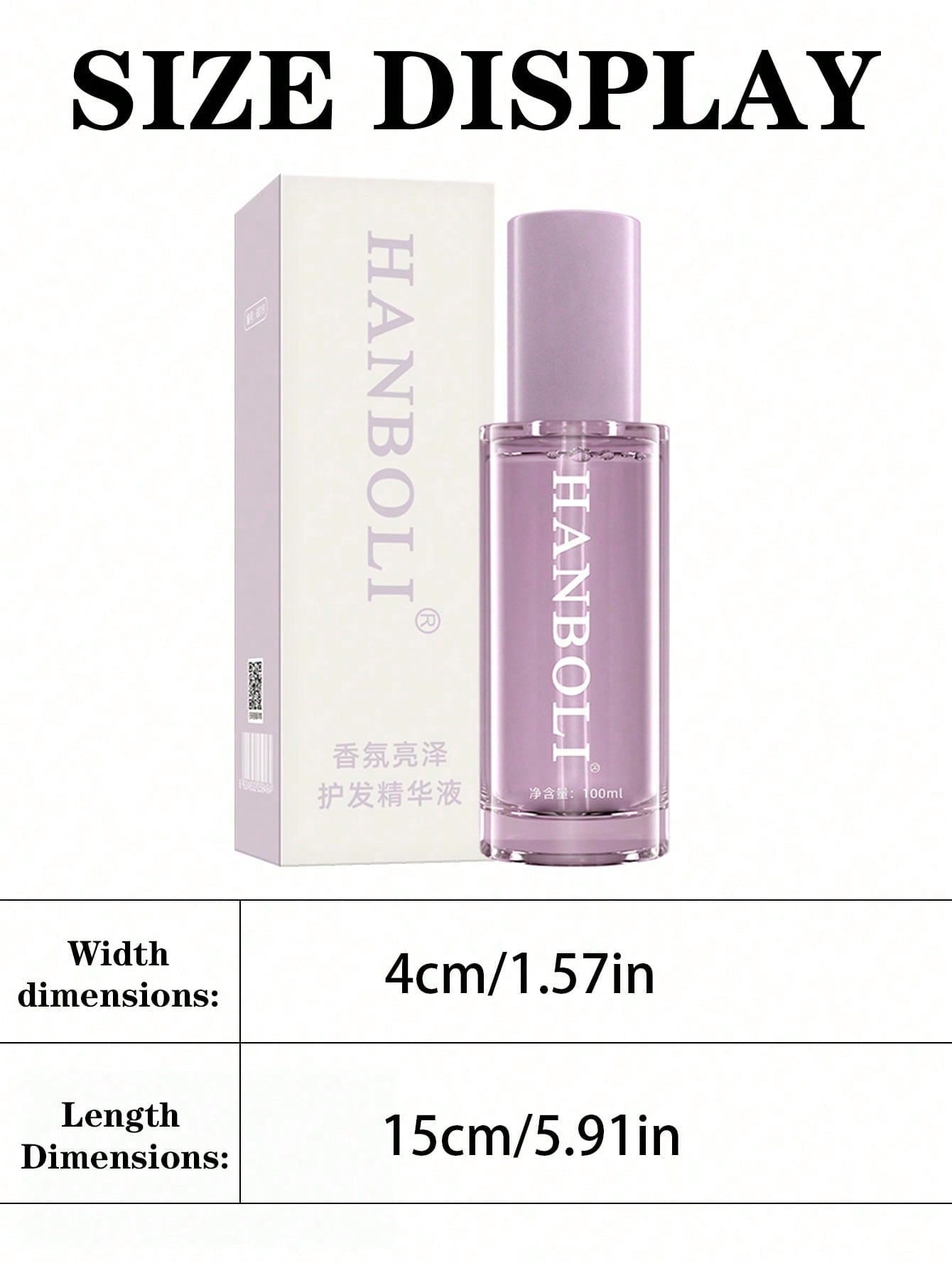 HANBOLI Fragrant Brightening Hair Essence Serum — Tea Seed Oil & Camellia | 100ml / 3.38 fl oz