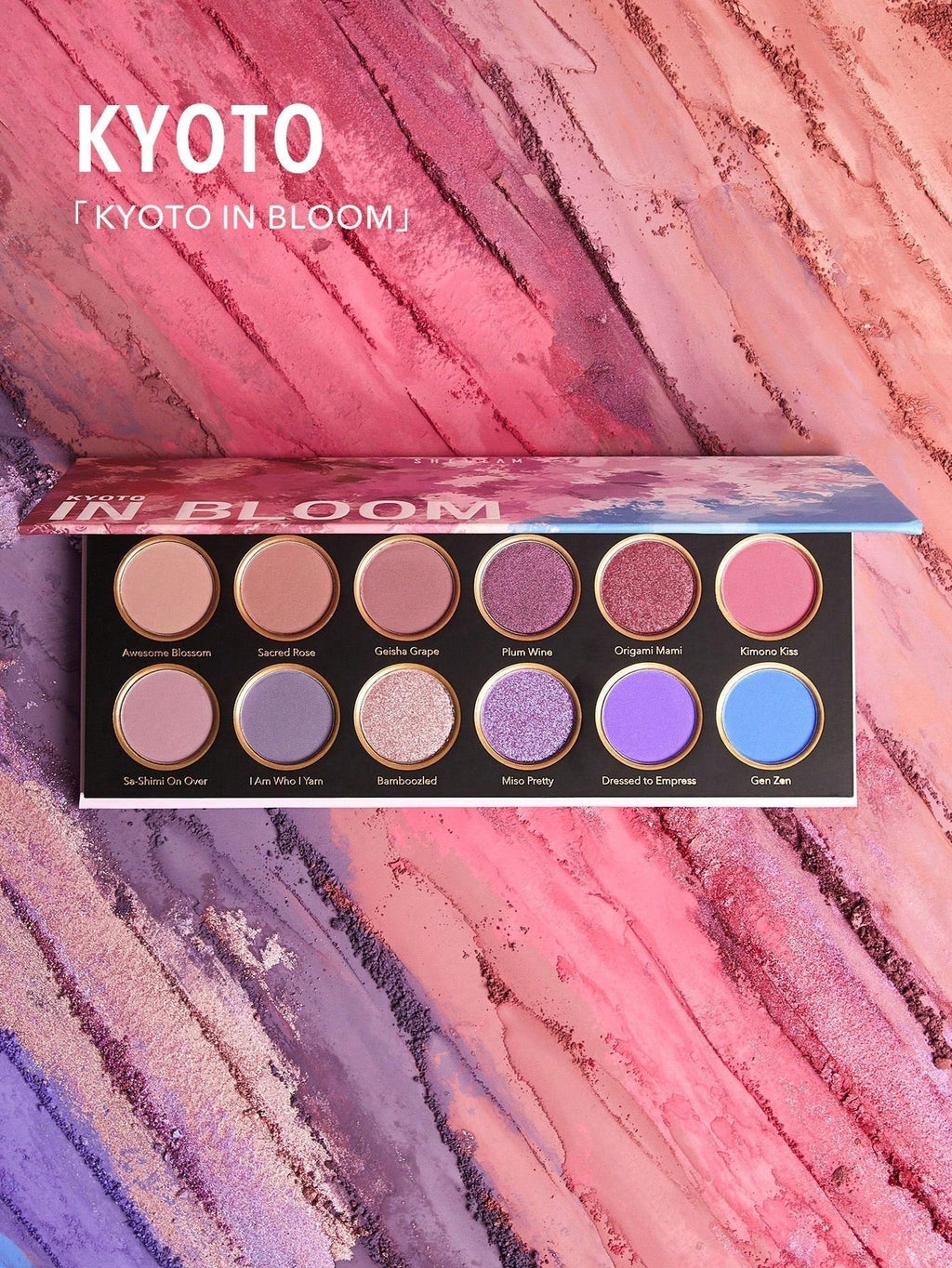 SHEGLAM Kyoto In Bloom Eyeshadow Palette — 12 Shades