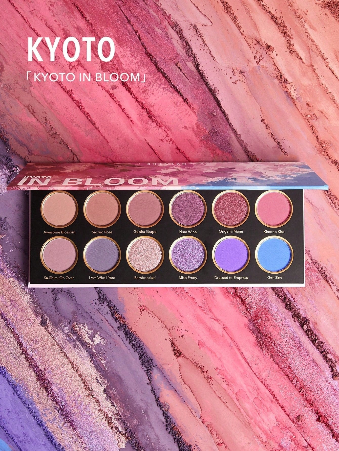 SHEGLAM Kyoto In Bloom Eyeshadow Palette — 12 Shades