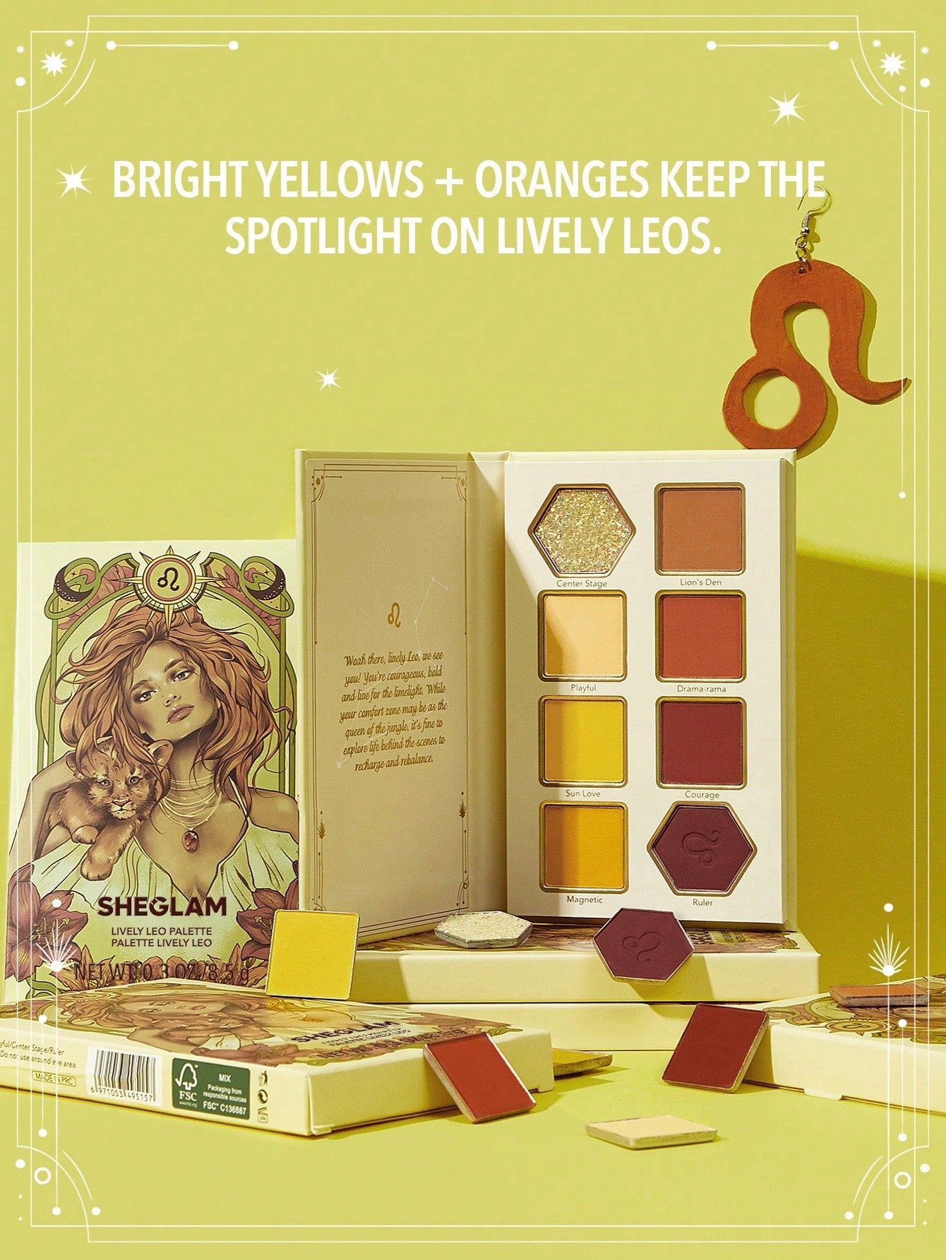SHEGLAM Lively Leo Eyeshadow Palette — 8 Shades