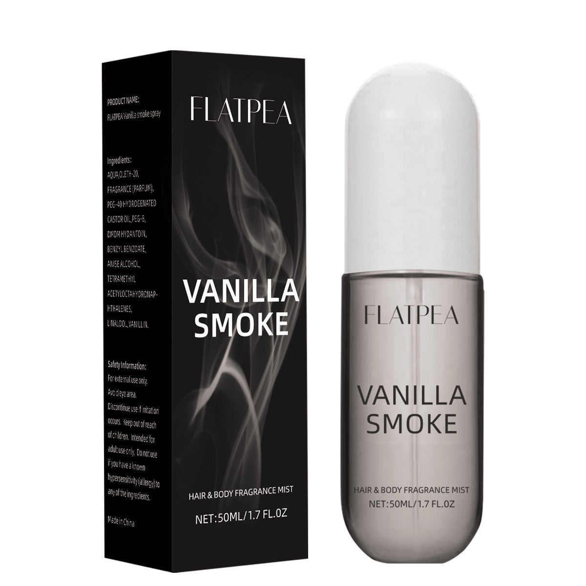 Flatpea Vanilla Smoke Hair & Body Fragrance Mist — 50ml / 1.7 fl oz