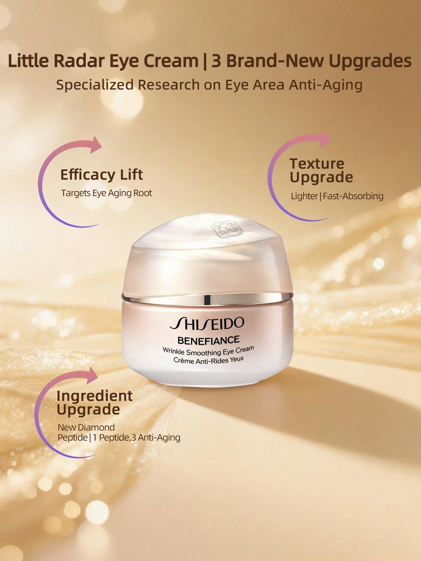 Shiseido Benefiance Wrinkle Smoothing Eye Cream — 15ml