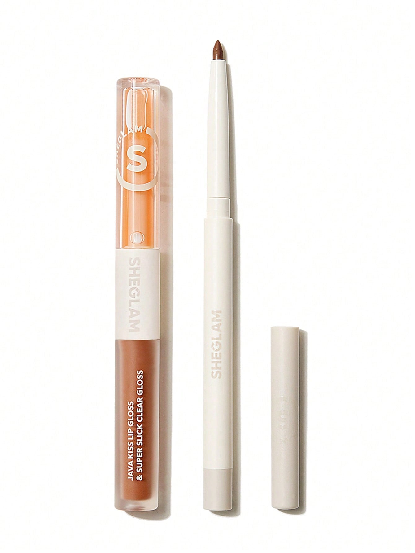 SHEGLAM Java Kiss Lip Gloss & Super Slick Clear Gloss 3-in-1 Lip Kit — 3 Shades