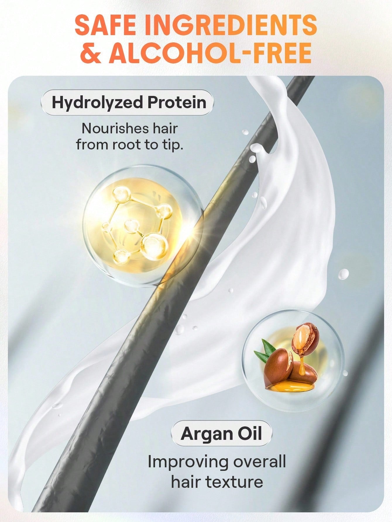 SHEGLAM Hot Streak 7-in-1 Leave-In Protection Serum — Rose Doux | Hydrolyzed Protein & Argan Oil