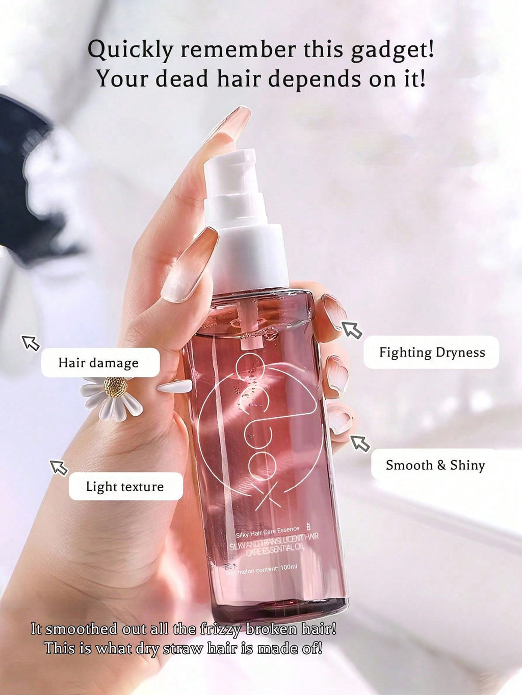 CCBOX Silky & Translucent Hair Care Essential Oil — Repair, Smooth & Shine | 100ml / 3.38 fl oz