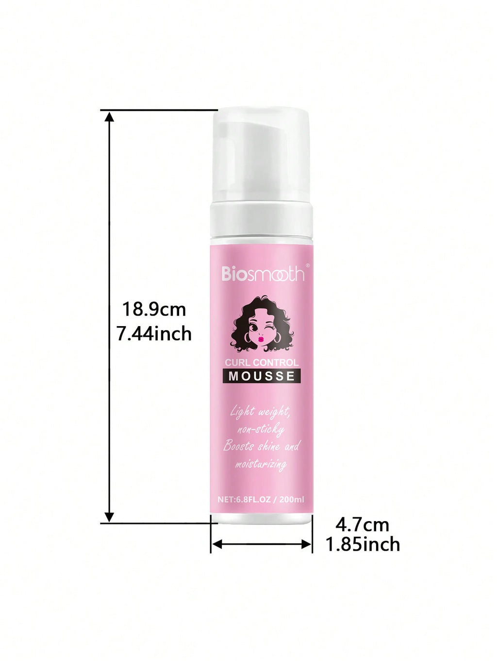 Biosmooth Curl Control Mousse — Flyaway & Wrap Mousse | 200ml / 6.8 fl oz