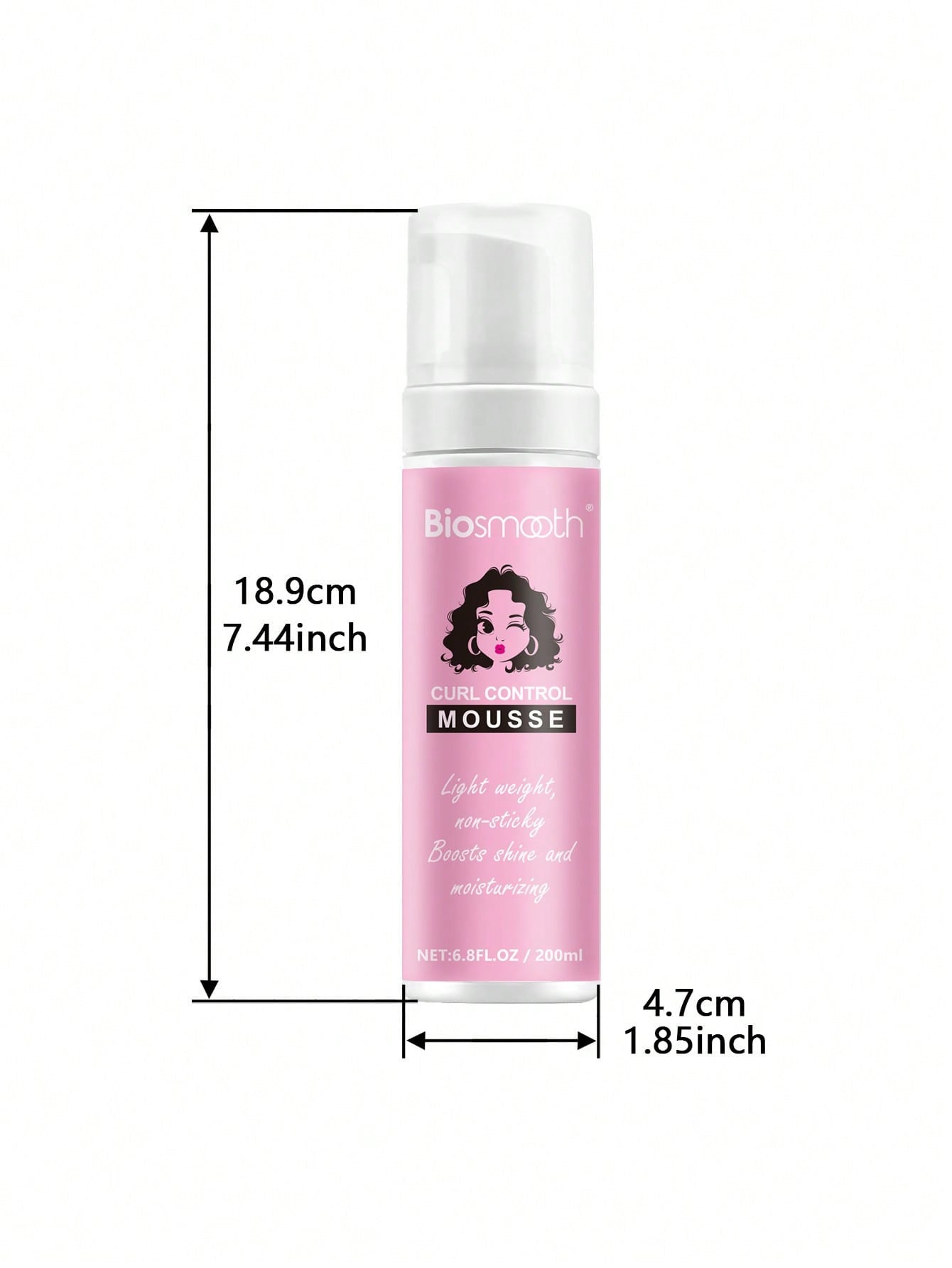 Biosmooth Curl Control Mousse — Flyaway & Wrap Mousse | 200ml / 6.8 fl oz