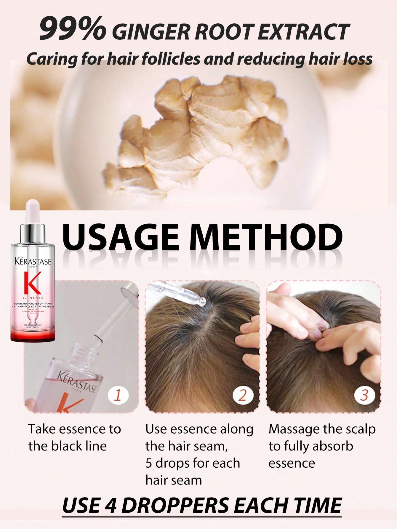 Kérastase Genesis Anti Hair-Fall Fortifying Serum — 90ml / 3.04 fl oz