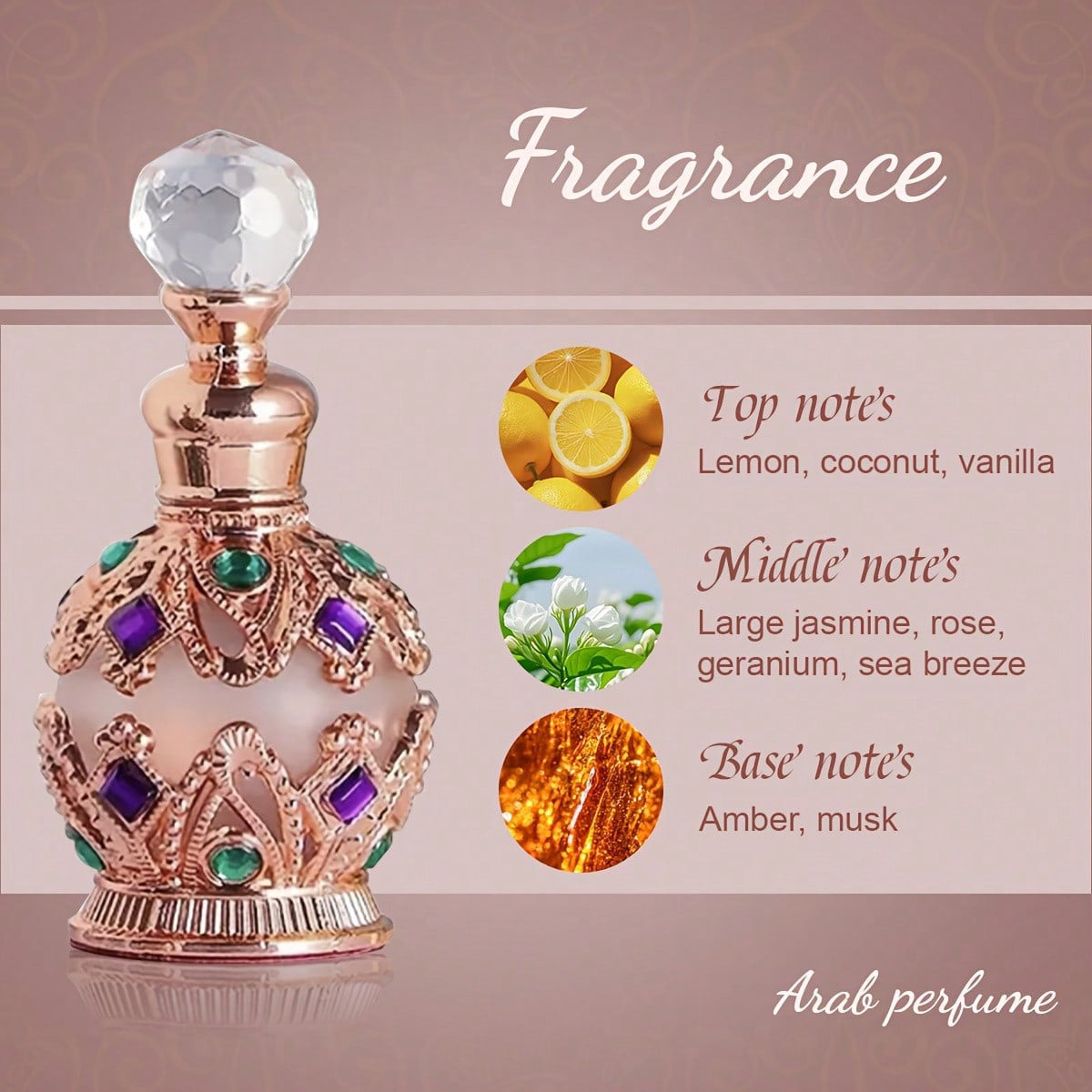 Diamond Perfume Arab Perfume Oil — 15ml / 0.52 fl oz