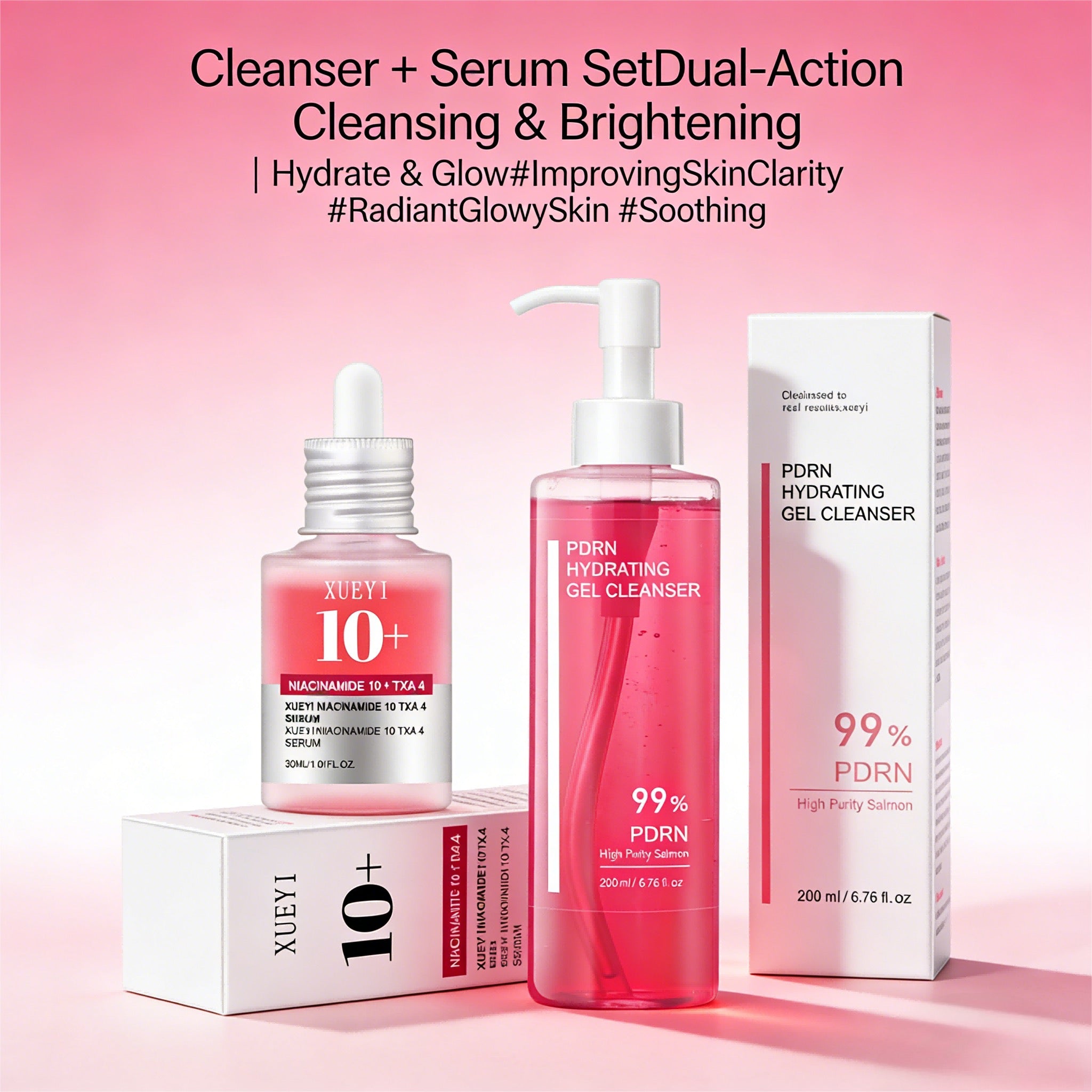XUEYI Niacinamide Collagen Set — Cleanser + Serum + Cream (3-Piece)