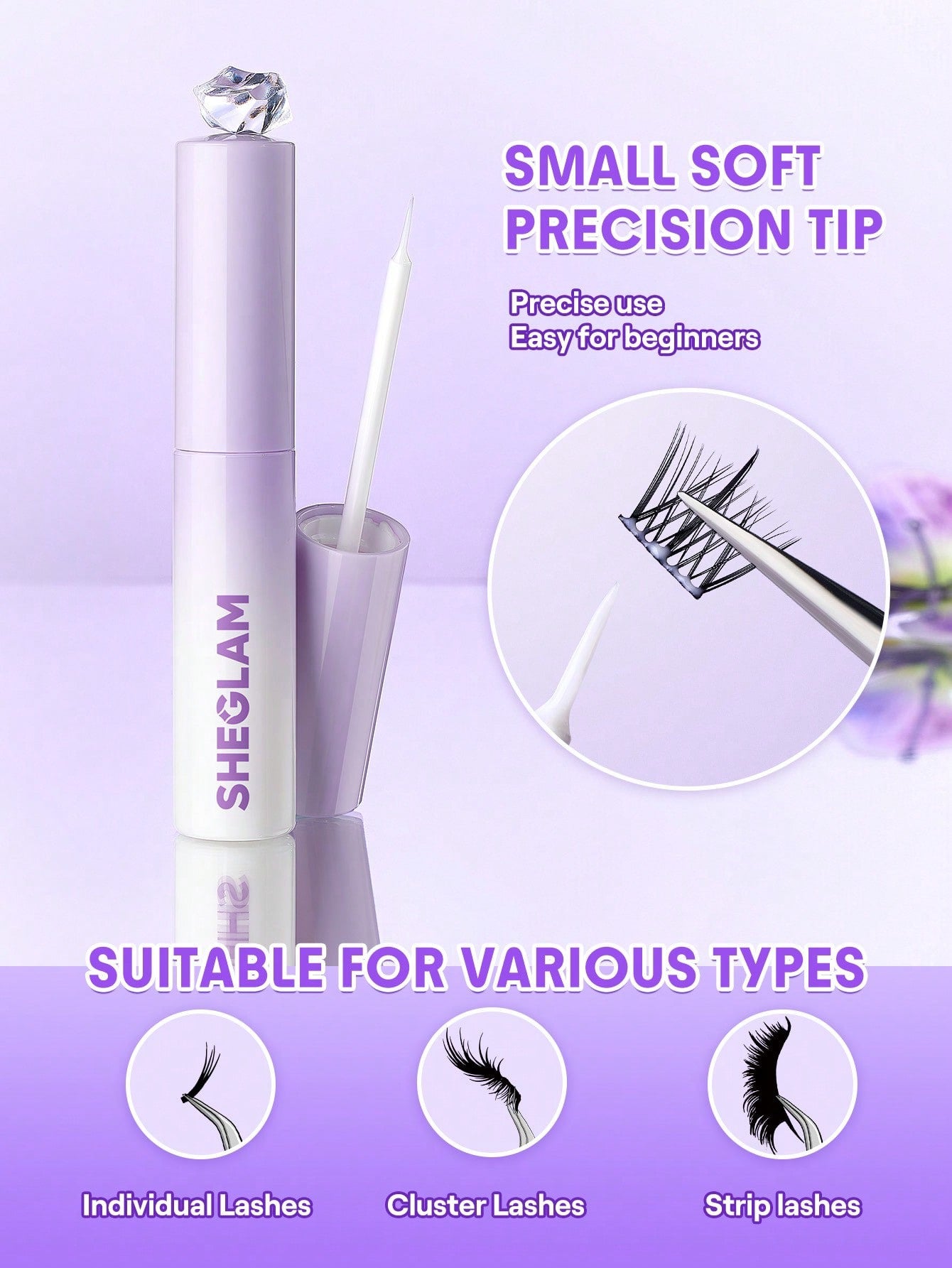 SHEGLAM Lash Glue Liner — Clear Lash Adhesive
