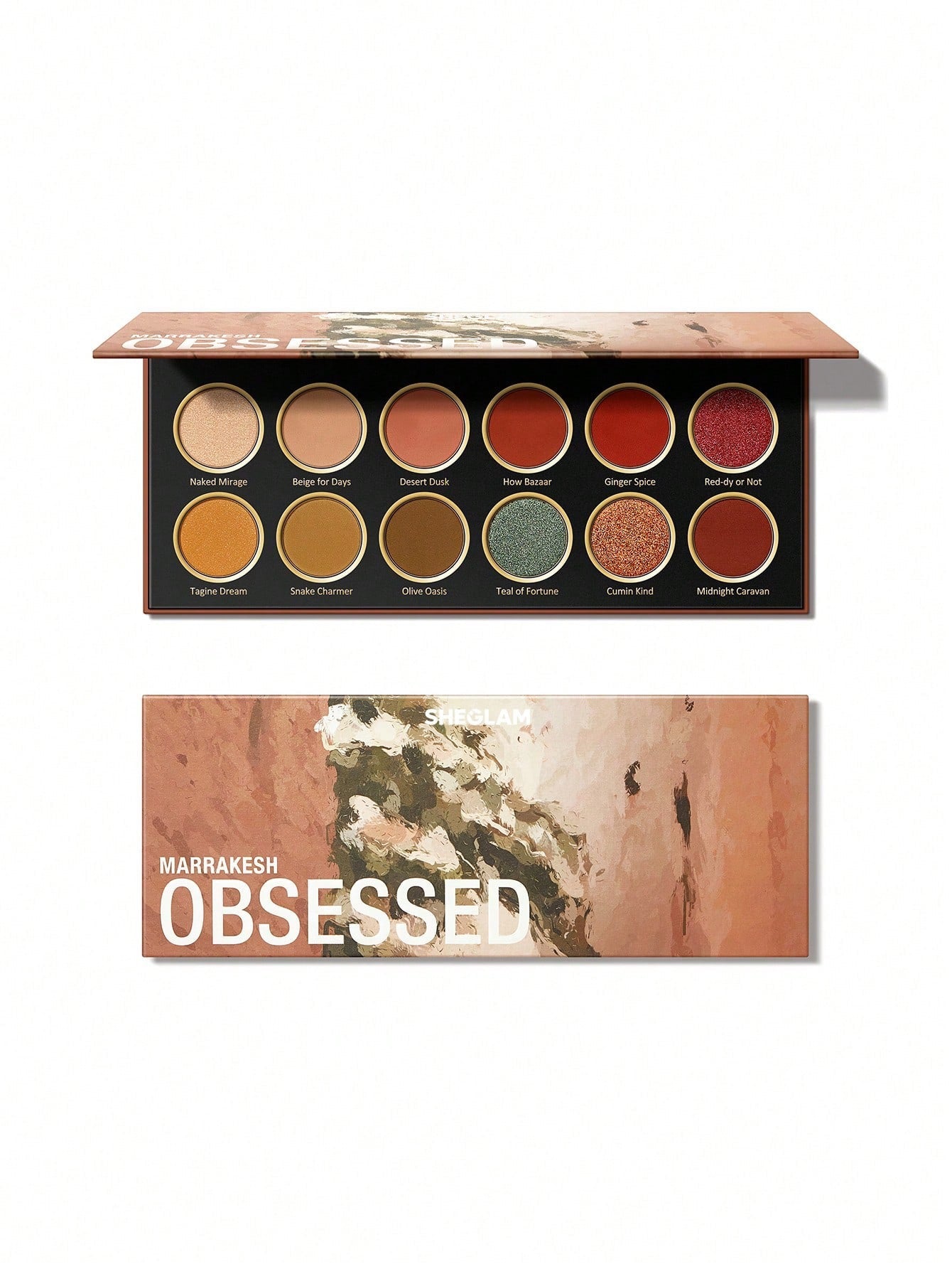 SHEGLAM Marrakesh Obsessed Eyeshadow Palette — 12 Shades