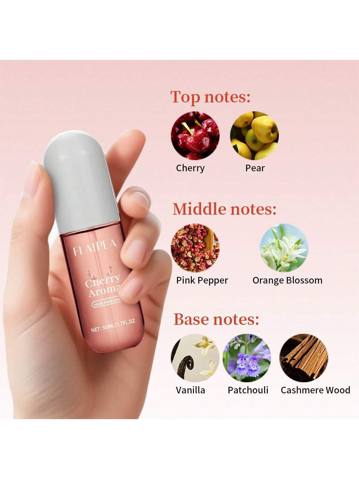 Flatpea Cherry Aroma Hair Perfume — 50ml / 1.7 fl oz