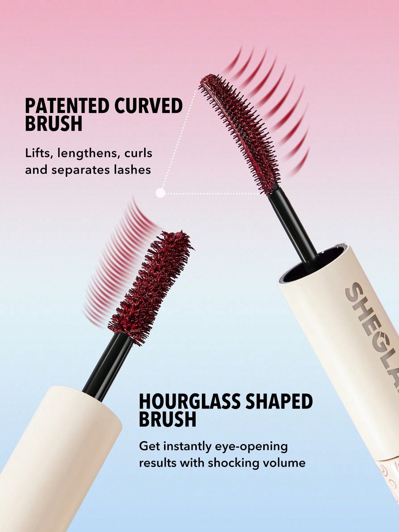SHEGLAM Volume & Length Dual-Ended Color Mascara — 3 Shades