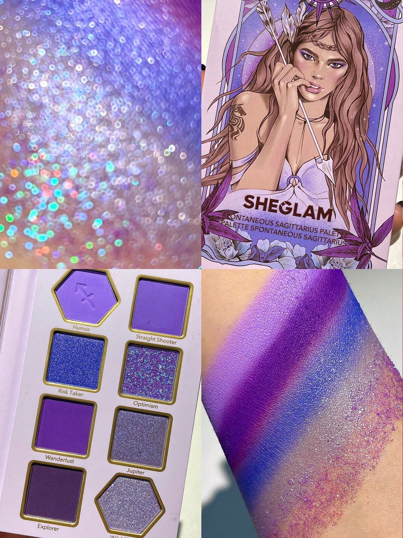 SHEGLAM Spontaneous Sagittarius Eyeshadow Palette — 8 Shades