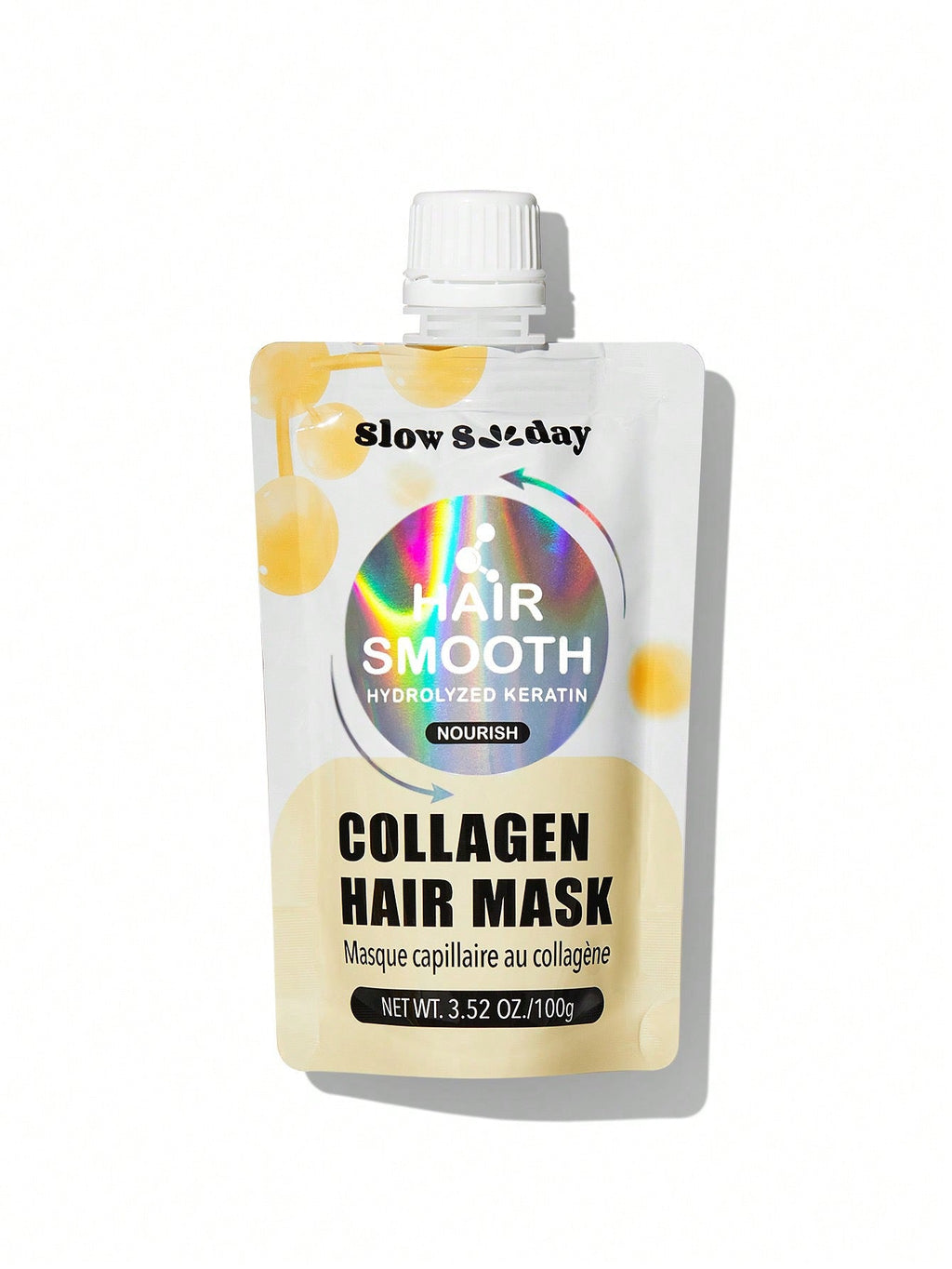Slow 8 Day Hair Smooth Collagen Hair Mask — Hydrolyzed Keratin & Rosemary Extract | 100g / 3.52 oz