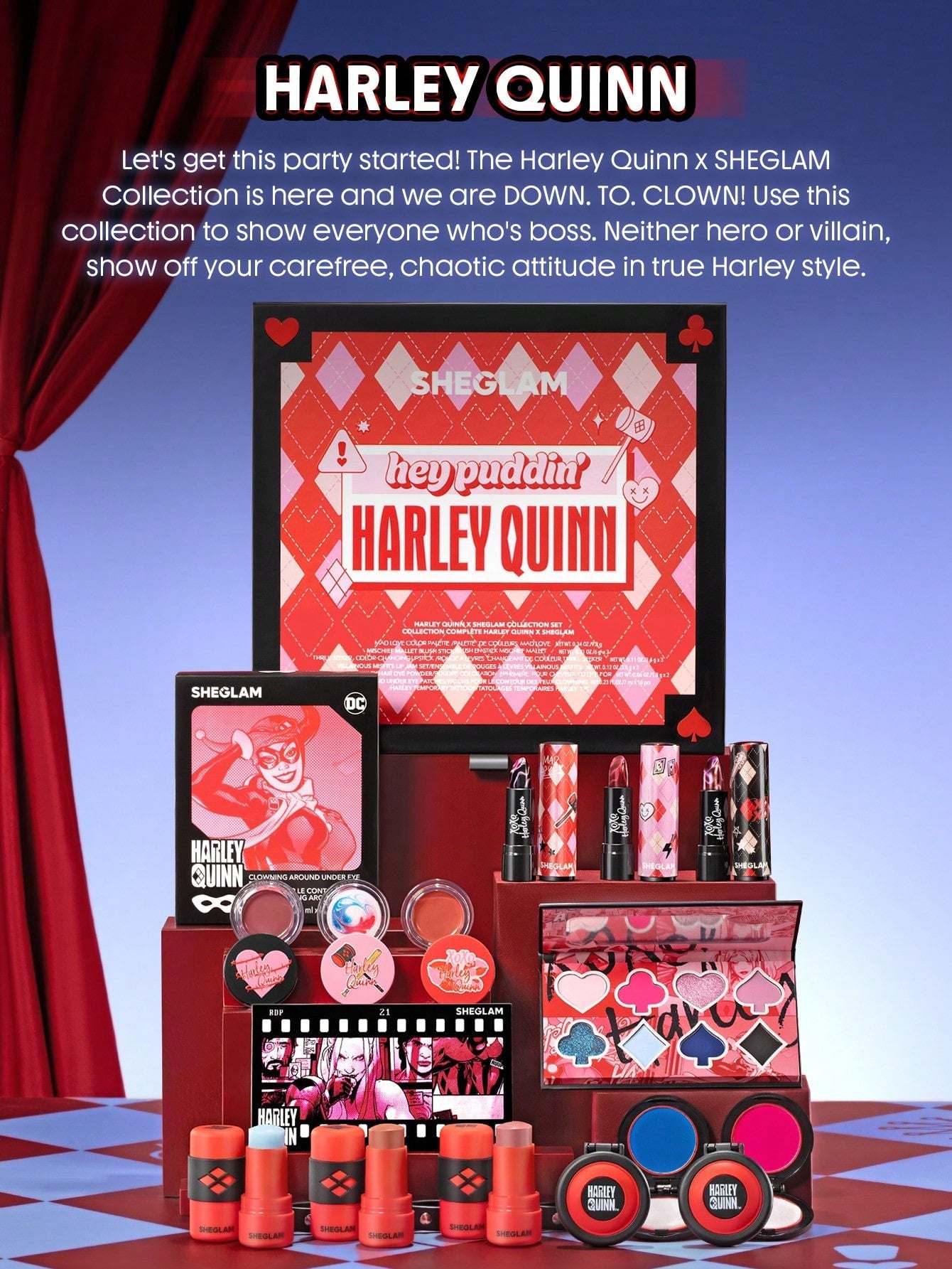 SHEGLAM x Harley Quinn Eyeshadow Palette — 8 Shades