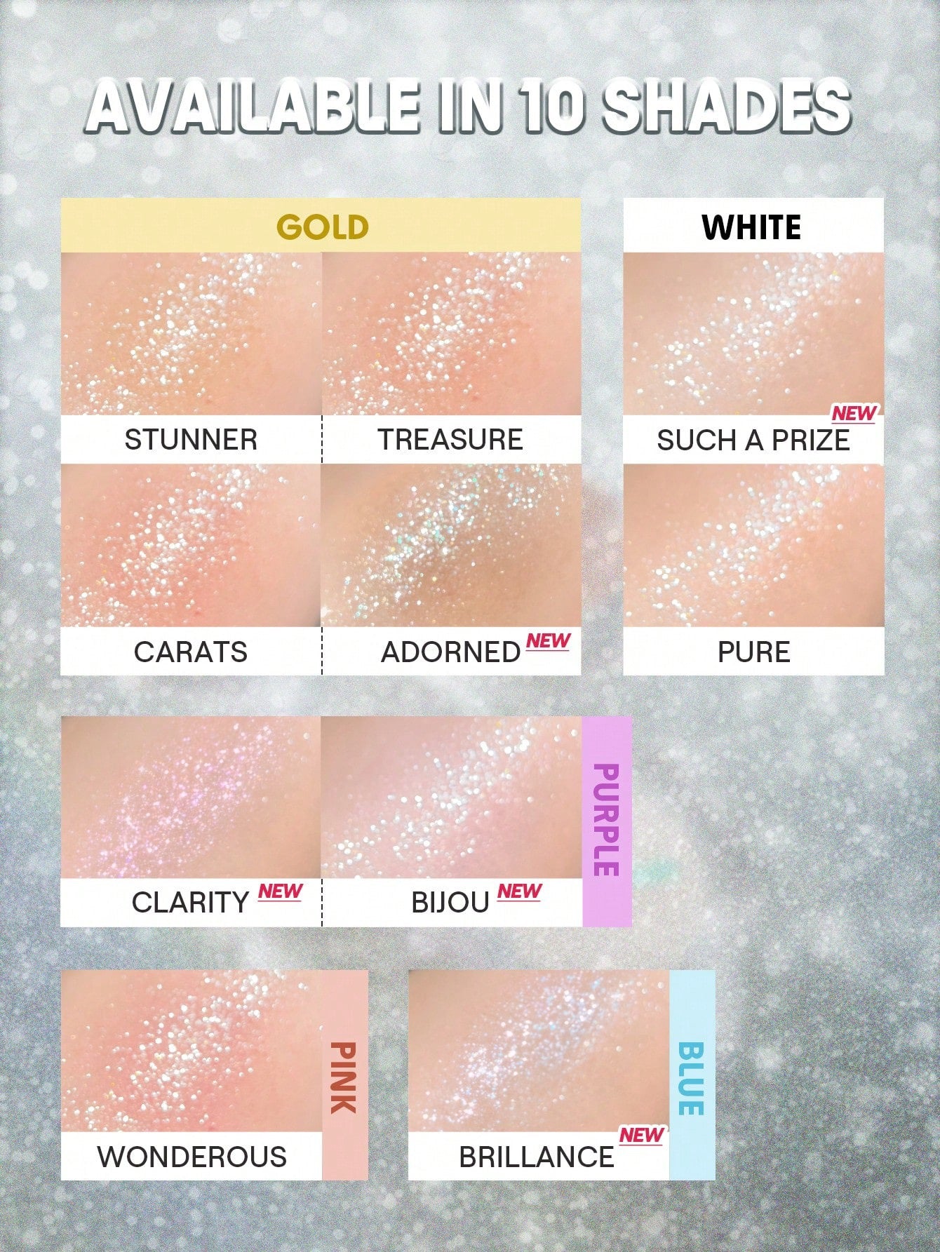 SHEGLAM Glam Dew Sparkling Body Glitter — 10 Shades