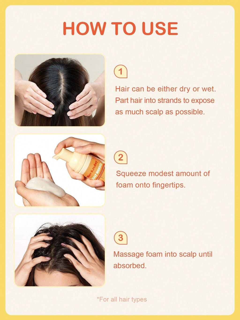 Slow 8 Day Scalp Mousse — Strengthen Hair from the Roots | Polygonum, Yeast Extract & Panax Ginseng | 50ml / 1.69 fl oz