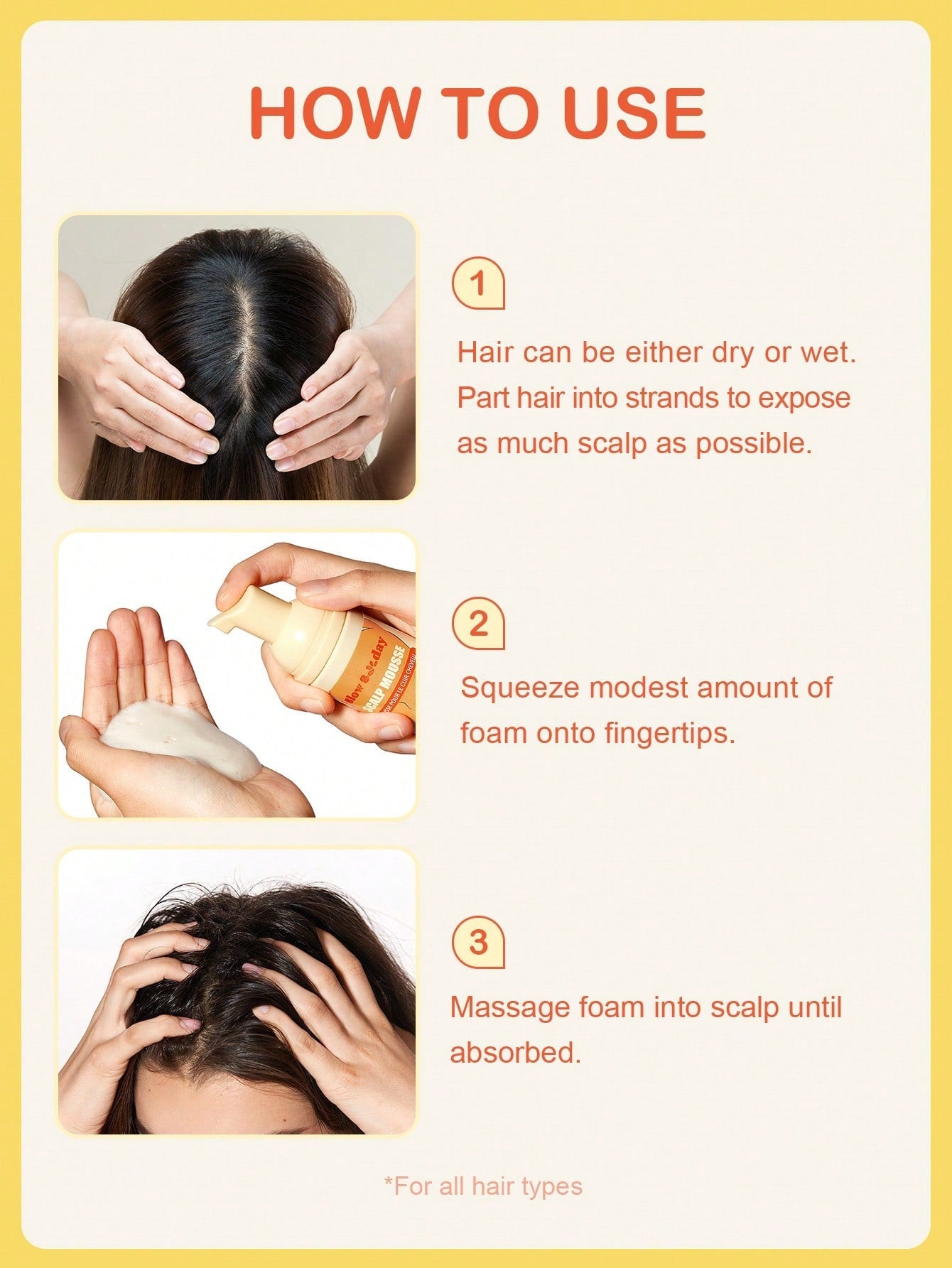 Slow 8 Day Scalp Mousse — Strengthen Hair from the Roots | Polygonum, Yeast Extract & Panax Ginseng | 50ml / 1.69 fl oz