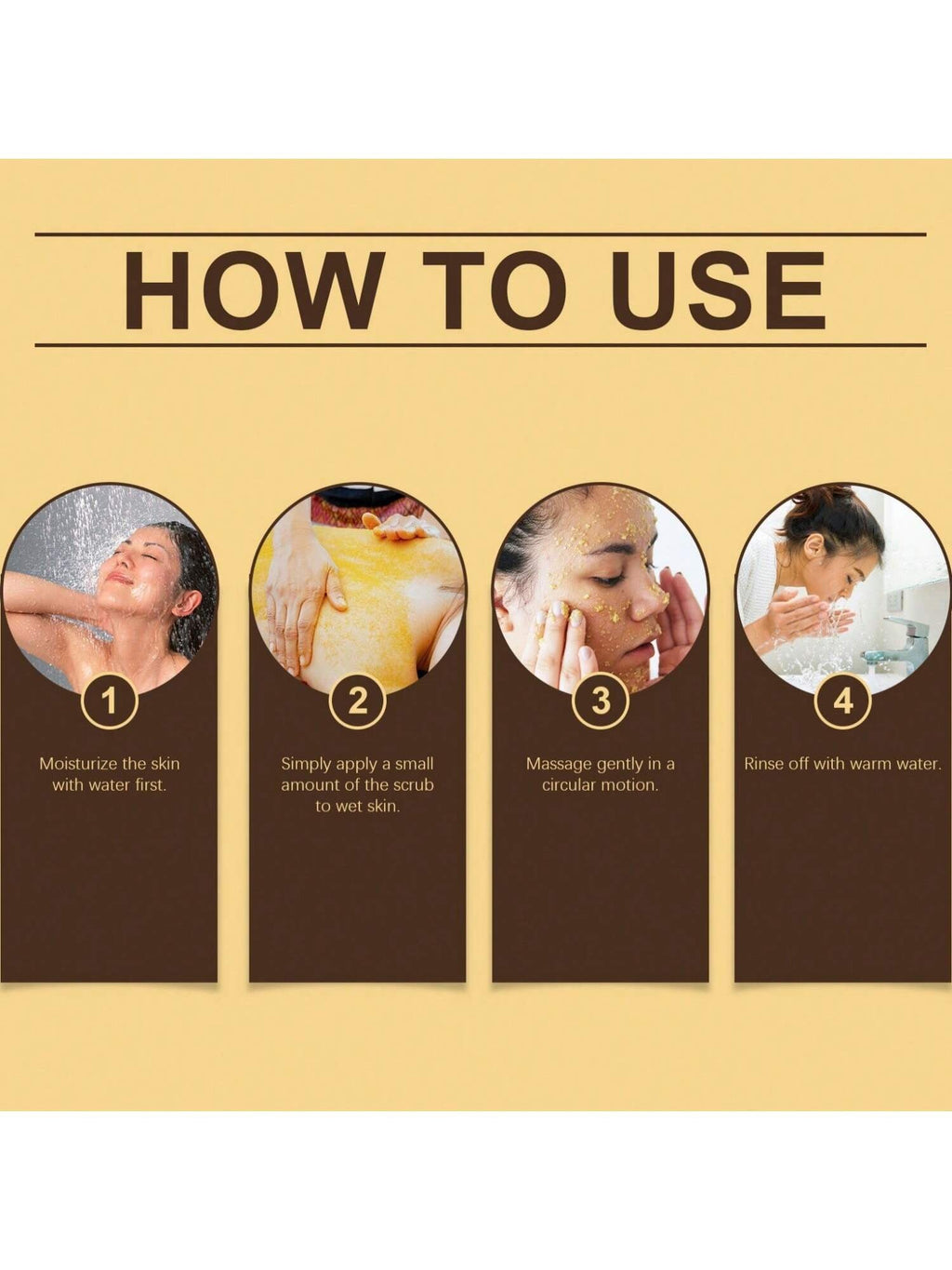 OUHOE Turmeric Body Scrub | 100g / 3.53 oz