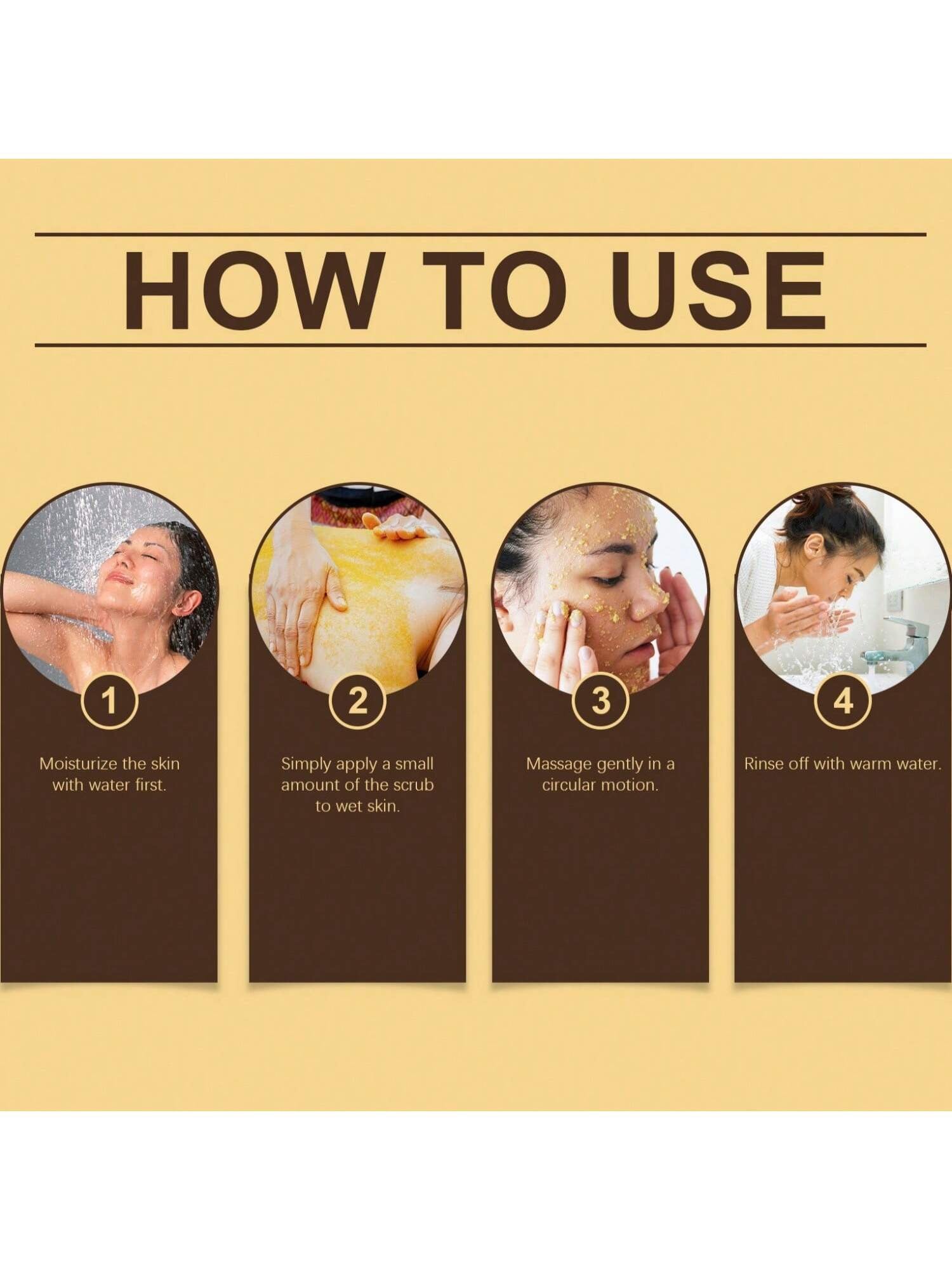 OUHOE Turmeric Body Scrub | 100g / 3.53 oz