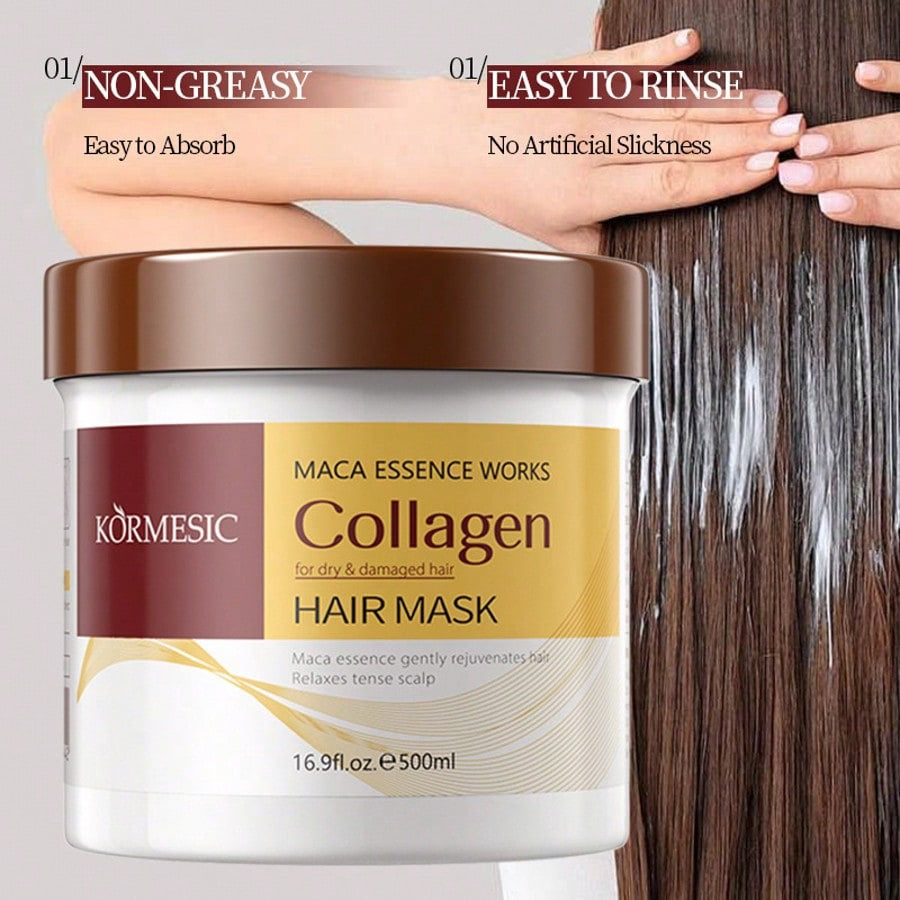 Keratin & Collagen Repair Hair Mask — Deep Repair Treatment | Argan Oil, Wheat Protein & Aloe Vera