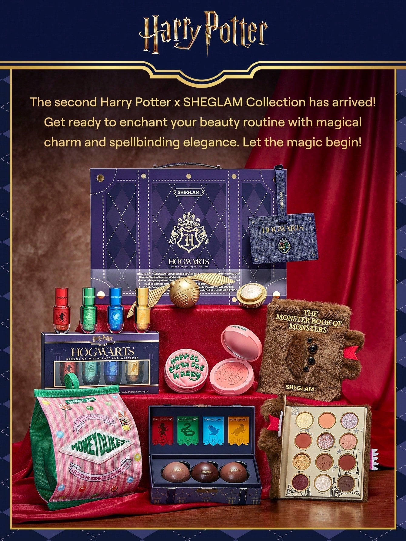 SHEGLAM x Harry Potter Monster Book of Monsters Eyeshadow Palette — 12 Shades