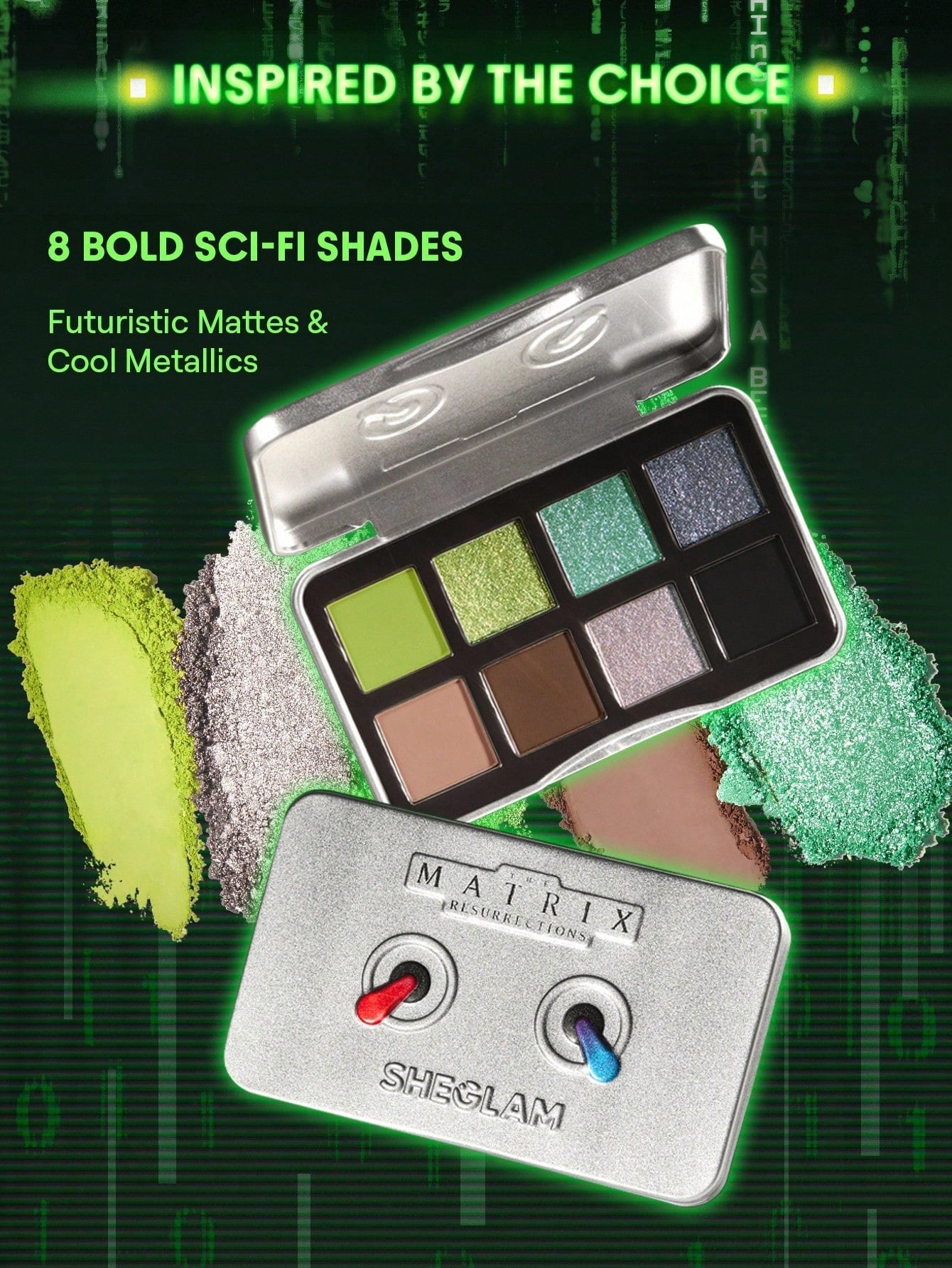 SHEGLAM x The Matrix Resurrections Prophecy Palette — 8 Shades