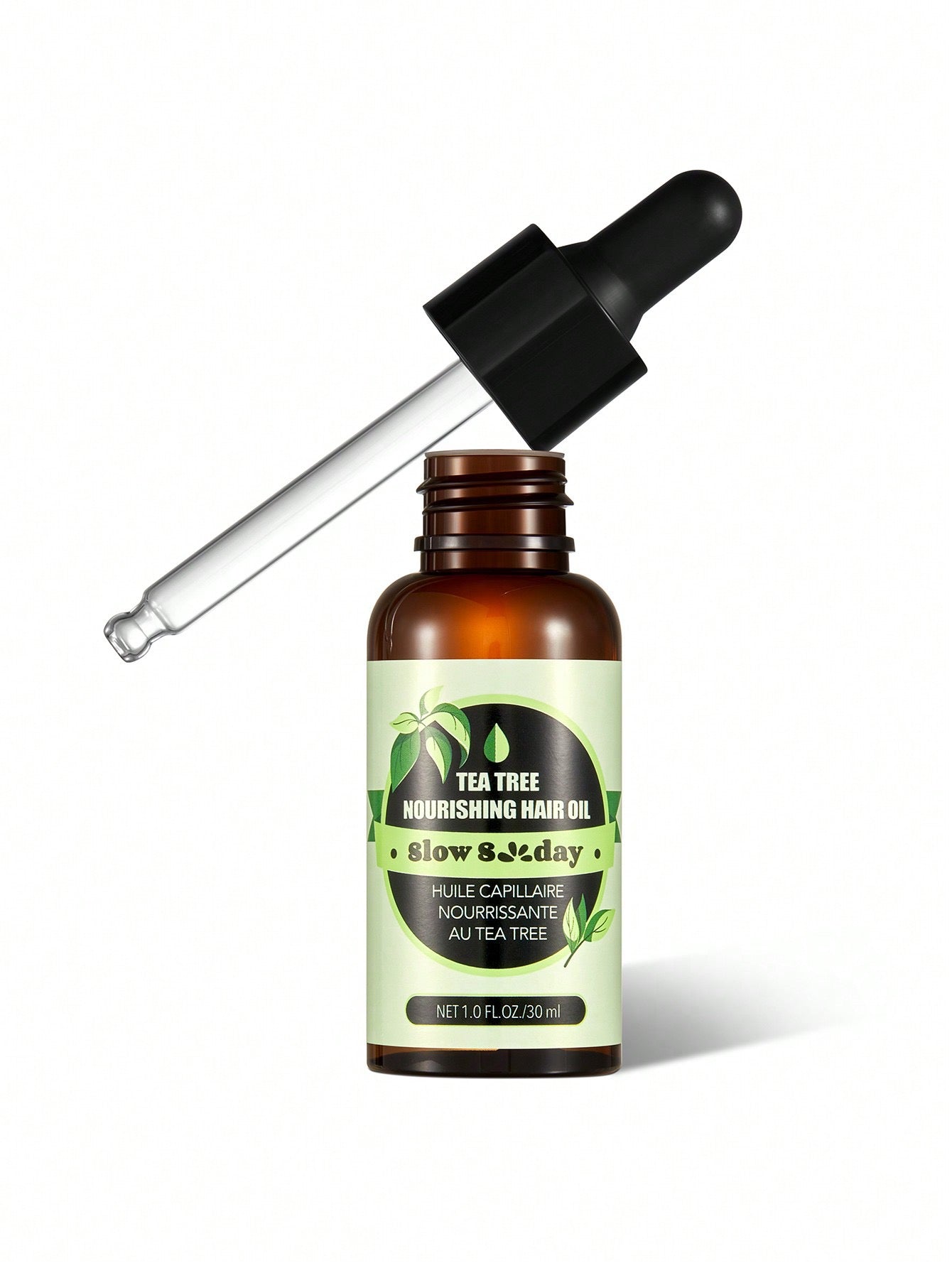 Slow 8 Day Tea Tree Nourishing Hair Oil — Prevent Hair Loss & Strengthen Roots | 30ml / 1 fl oz