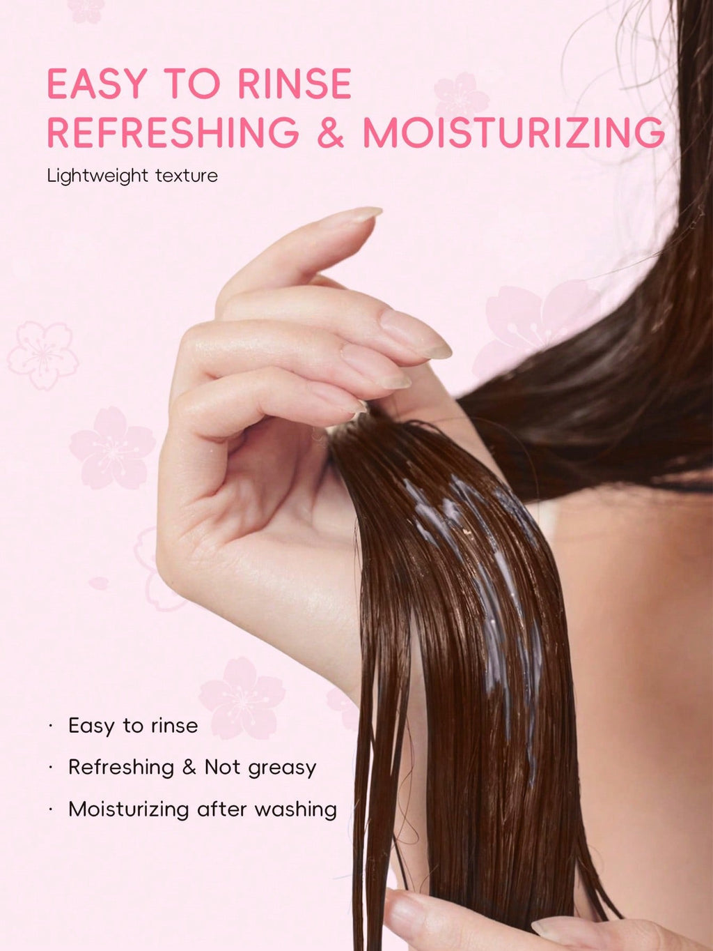 LAIKOU Japan Sakura Shampoo & Conditioner Set — Argan Oil, Shea Butter & Hyaluronic Acid | 400ml / 13.53 fl oz