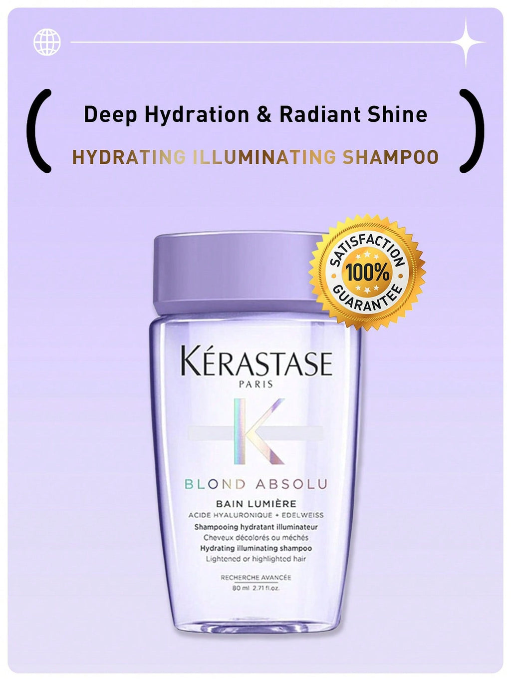 Kérastase Blond Absolu Bain Lumière Hydrating Illuminating Shampoo — 80ml / 2.71 fl oz