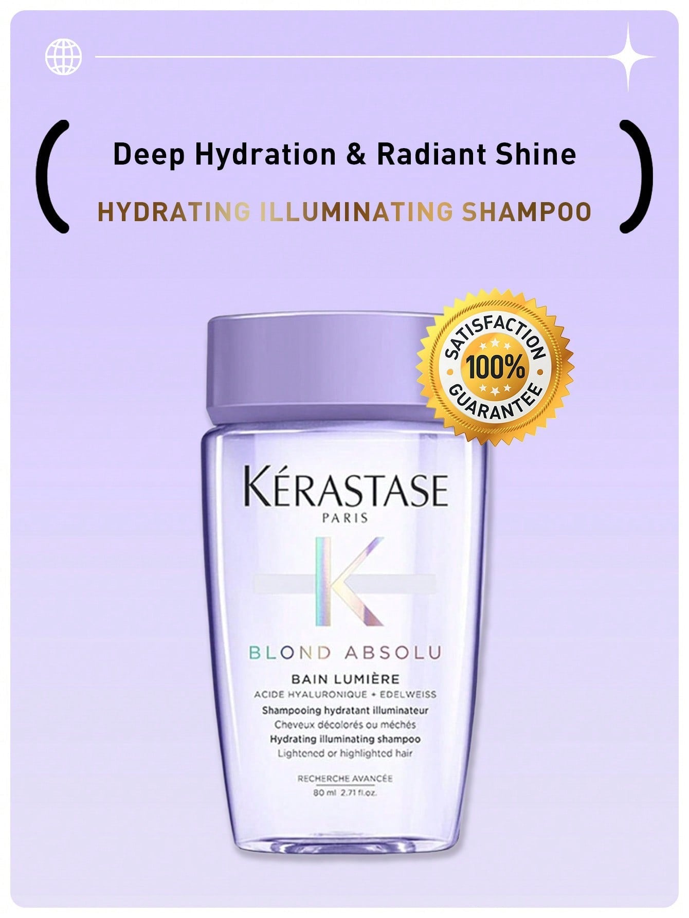 Kérastase Blond Absolu Bain Lumière Hydrating Illuminating Shampoo — 80ml / 2.71 fl oz