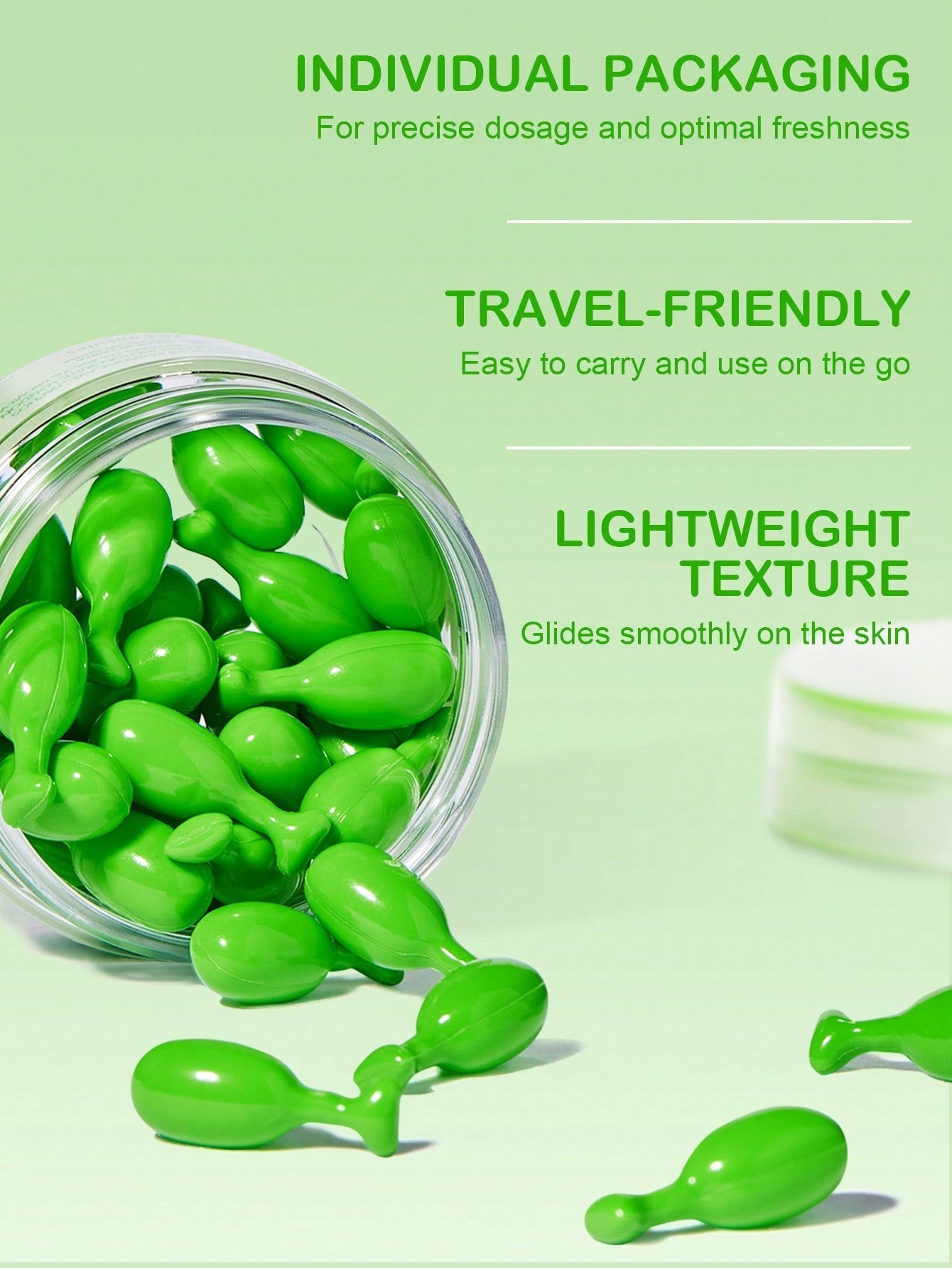 Slow 8 Day Vitamin E Facial Serum Capsules — Nourish, Firm & Hydrate | Vitamin E, Shea Butter & Ginseng Seed Oil