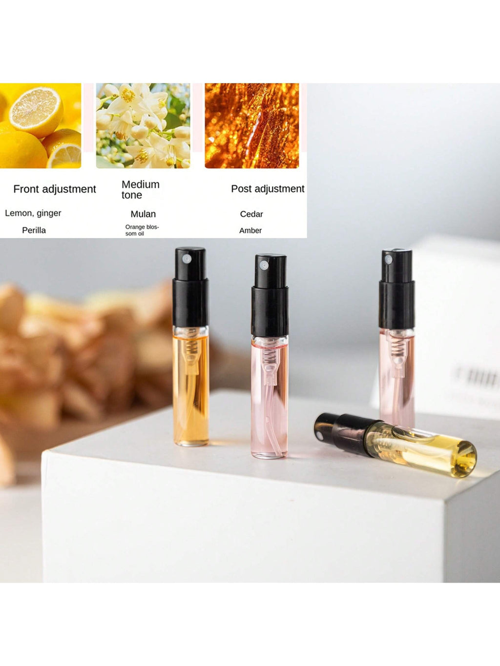 Four Perfect — Four Mockup Perfect Sets Perfume | 4 x Mini Spray Vials Gift Set