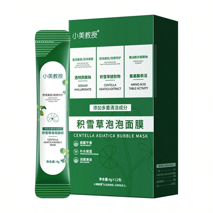 Professor Xiaomei Centella Asiatica Bubble Mask — 4g × 12 Sachets