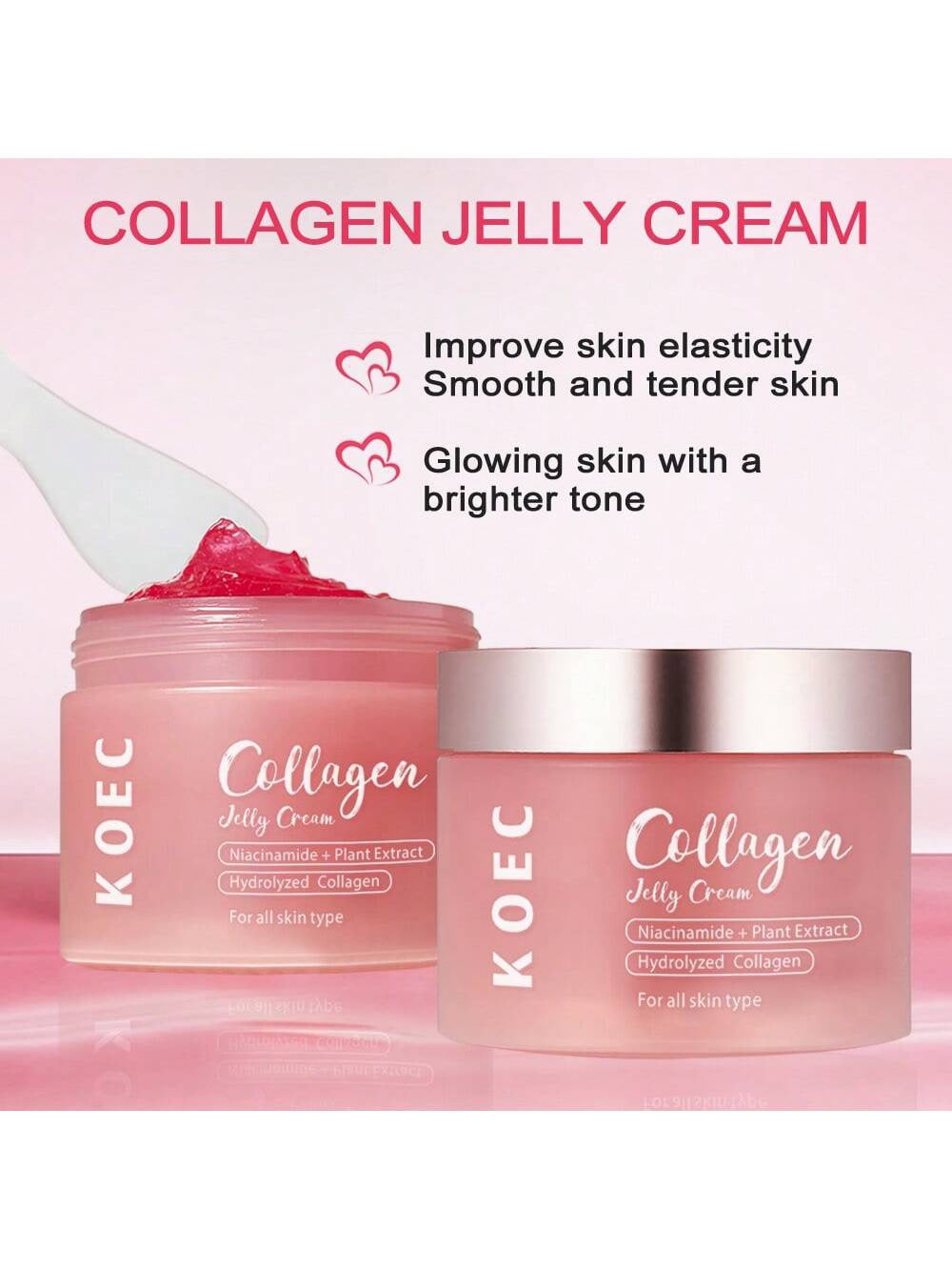 KOEC Collagen Jelly Cream — Niacinamide + Hydrolyzed Collagen