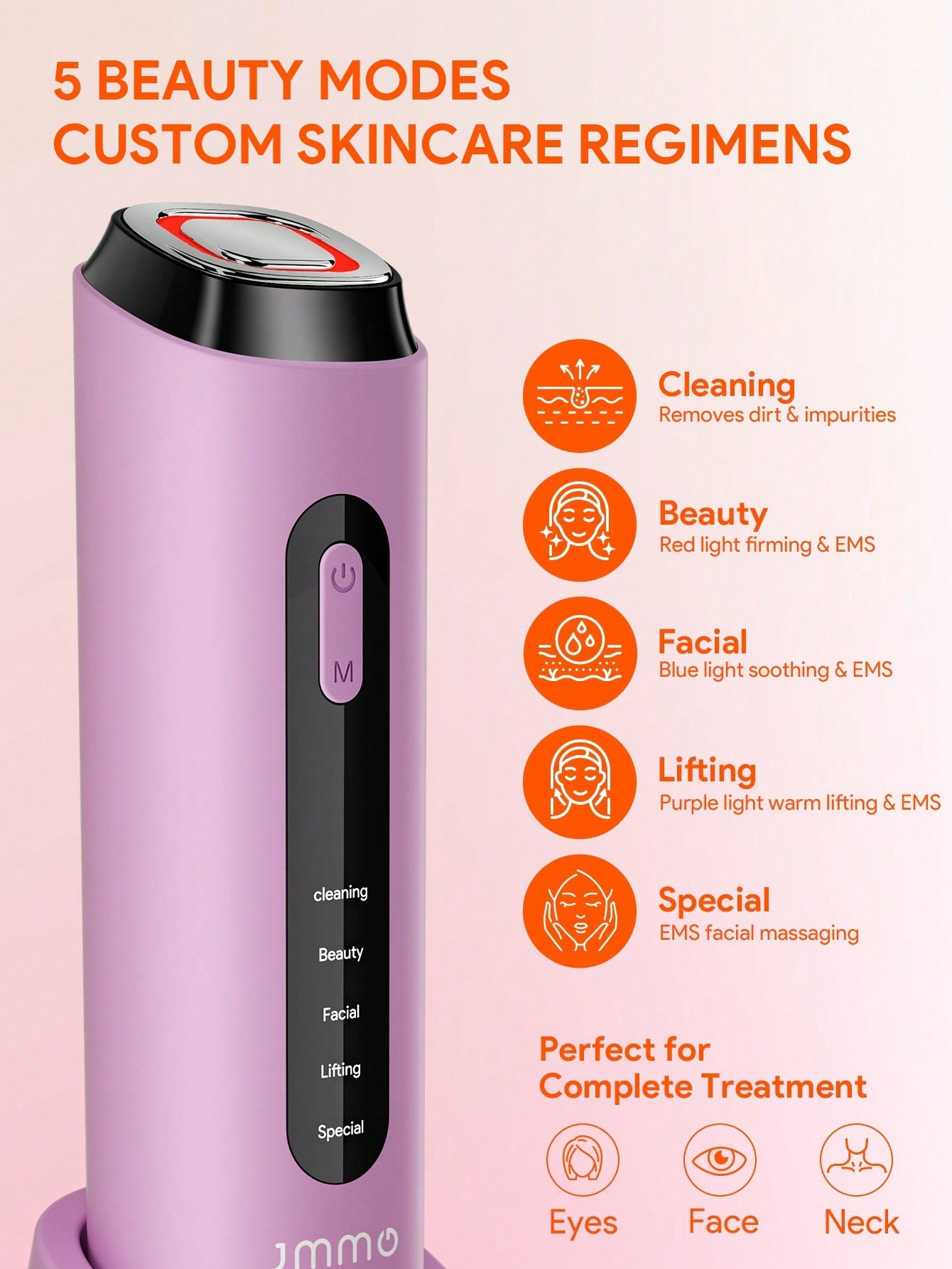 JMMO Multi-functional Skin Massager — 5 Beauty Modes + EMS