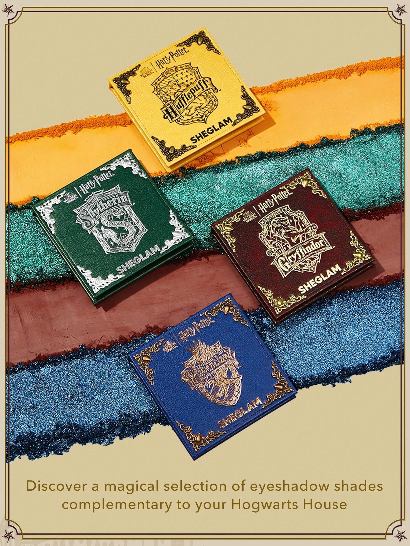 SHEGLAM x Harry Potter Hogwarts Houses Palette Set — 4 Mini Palettes