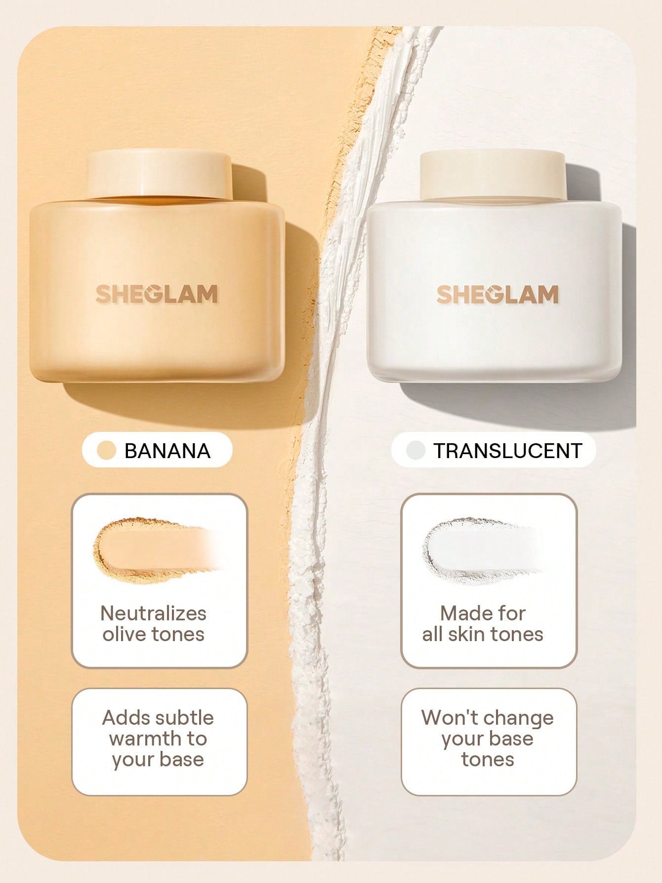 SHEGLAM Insta-Ready Loose Setting Powder — 2 Shades