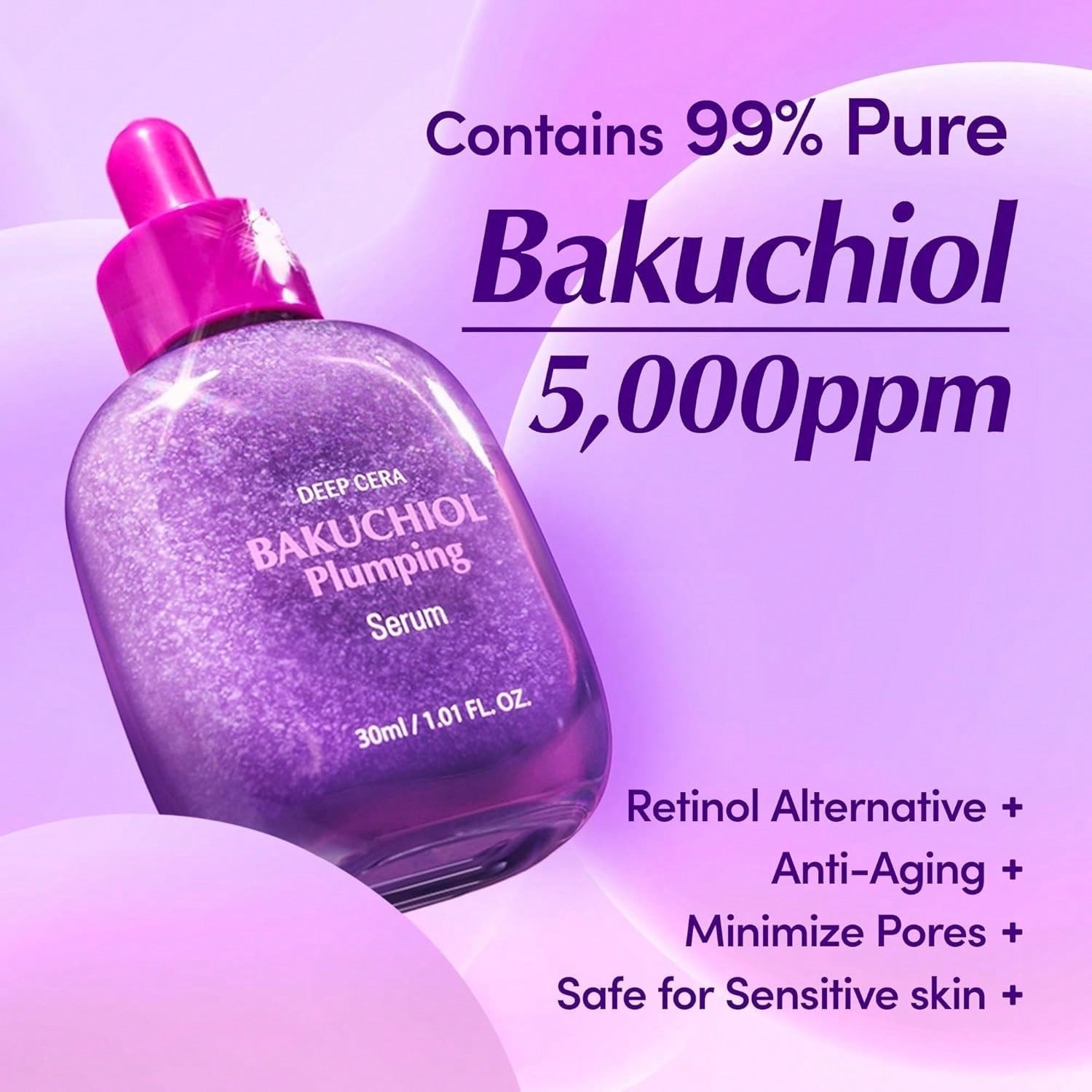 Deep Cera Bakuchiol Plumping Serum