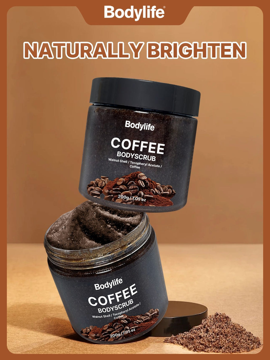 Bodylife Coffee Body Scrub | 200g / 7.05 oz