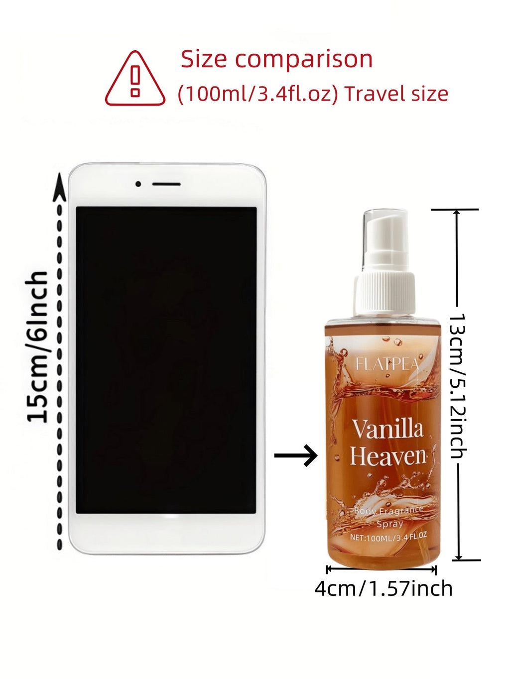 Flatpea Vanilla Heaven Body Fragrance Spray — 100ml / 3.4 fl oz