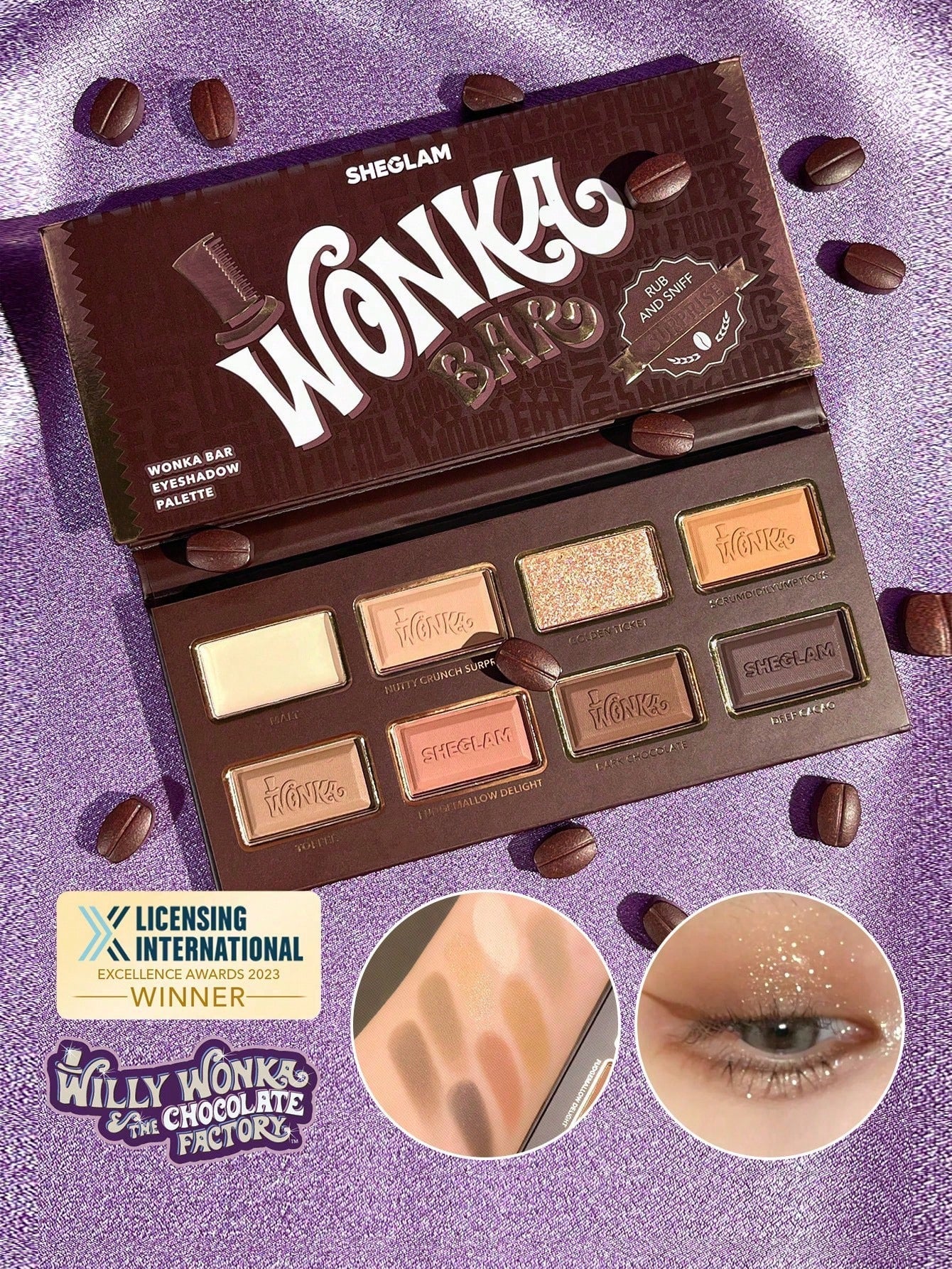 SHEGLAM x Wonka Bar Eyeshadow Palette — 8 Shades
